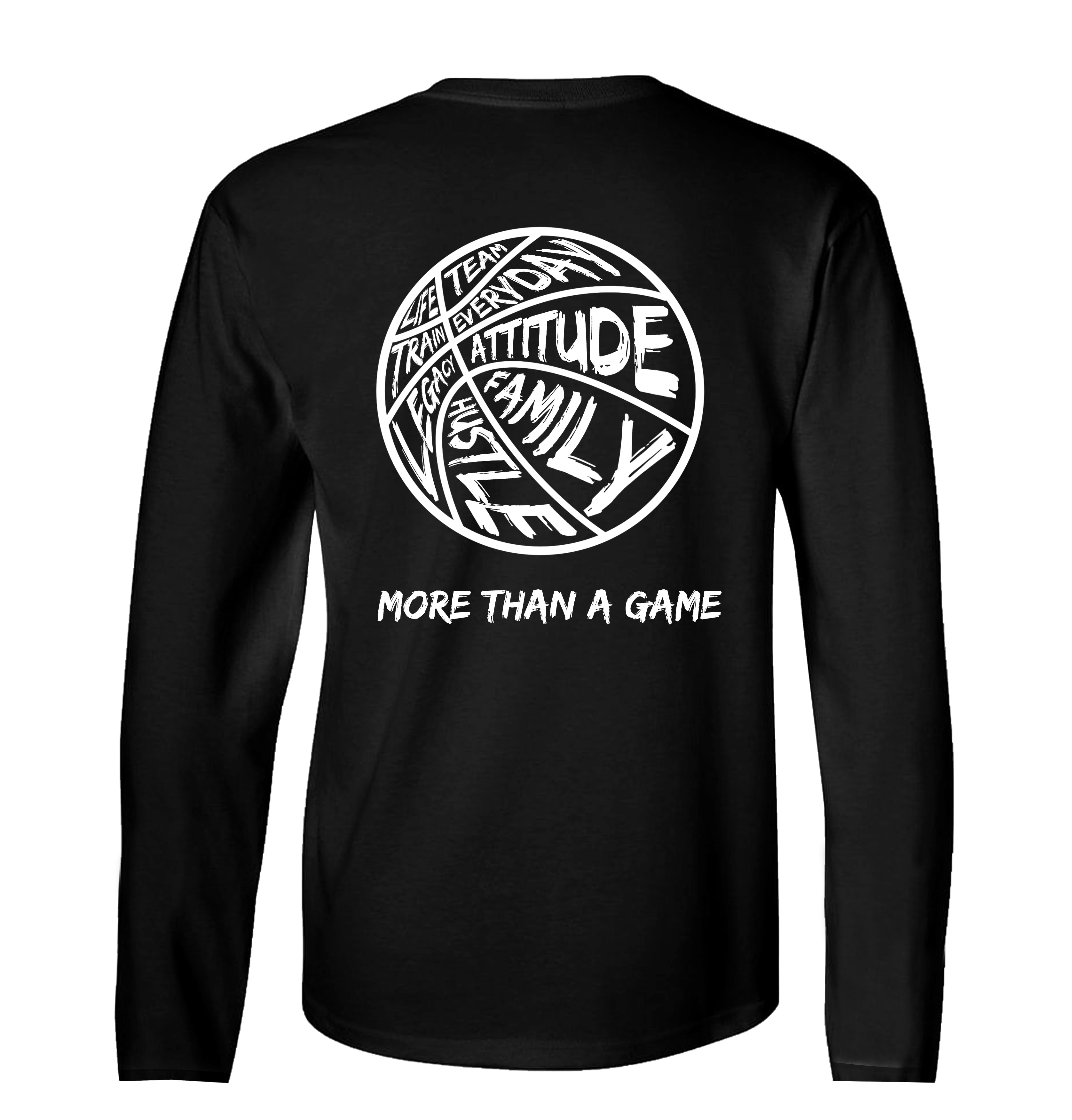 "More Than A Game" Long Sleeve - Black - Youth