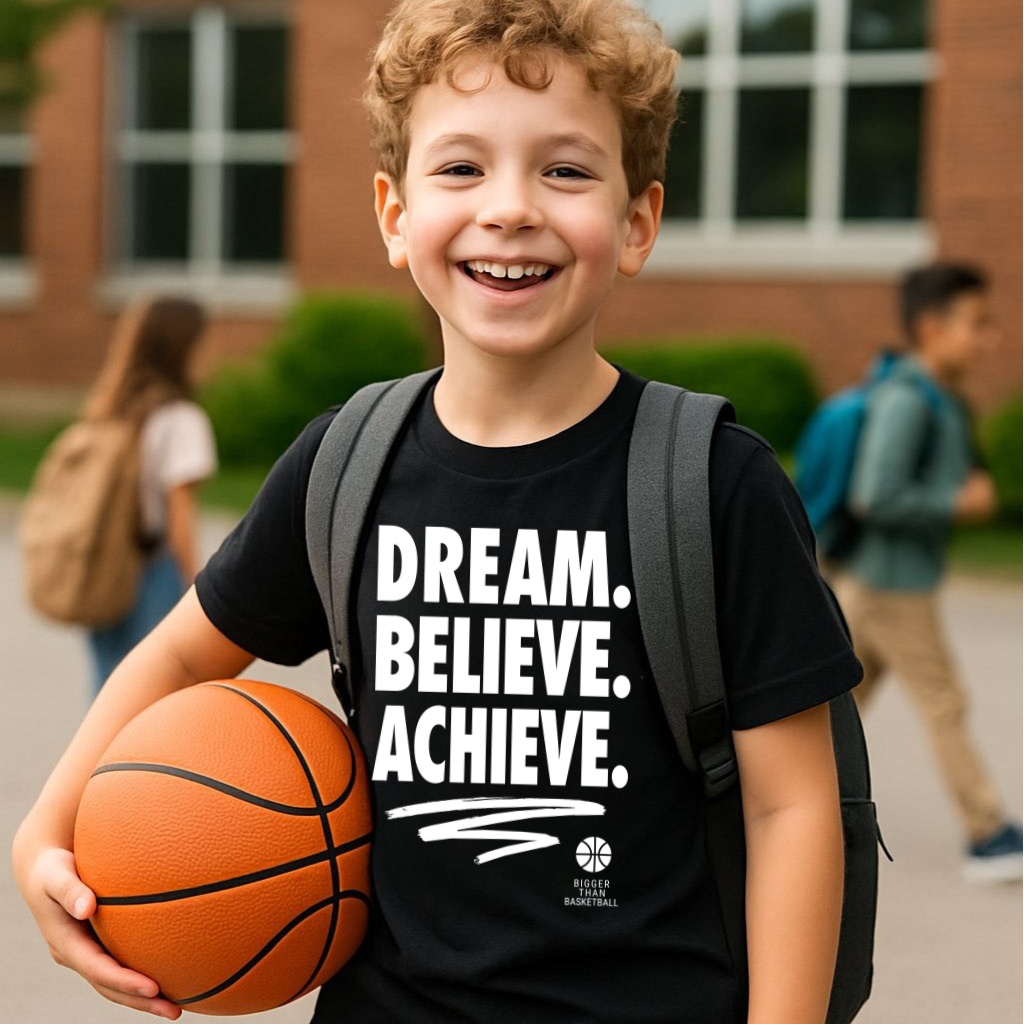 Dream. Believe. Achieve. - T-Shirt - Black