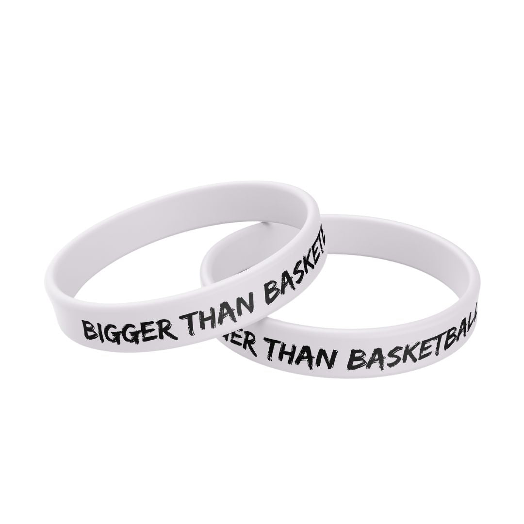 Bigger Than Basketball - Wristband - White