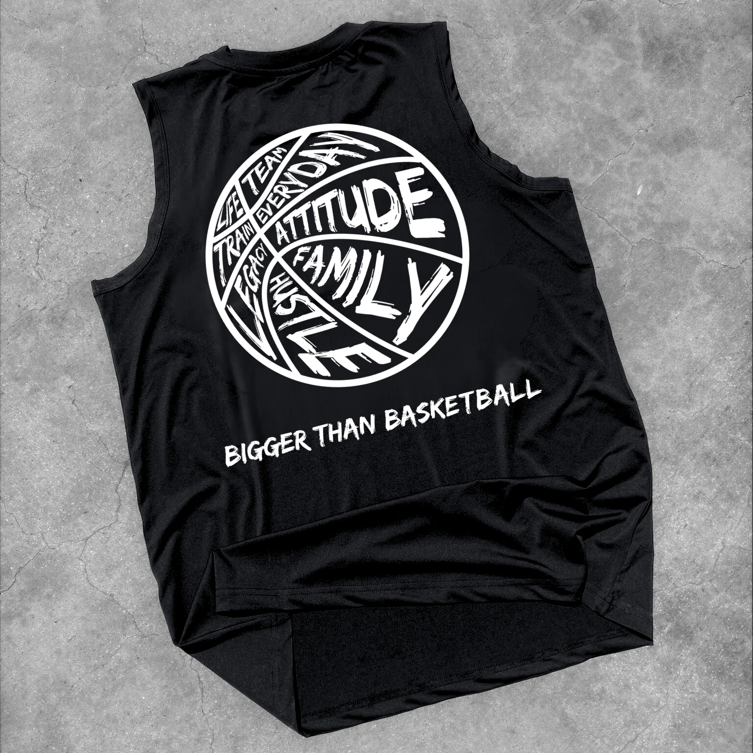 Bigger Than Basketball - Performance Tank - Black