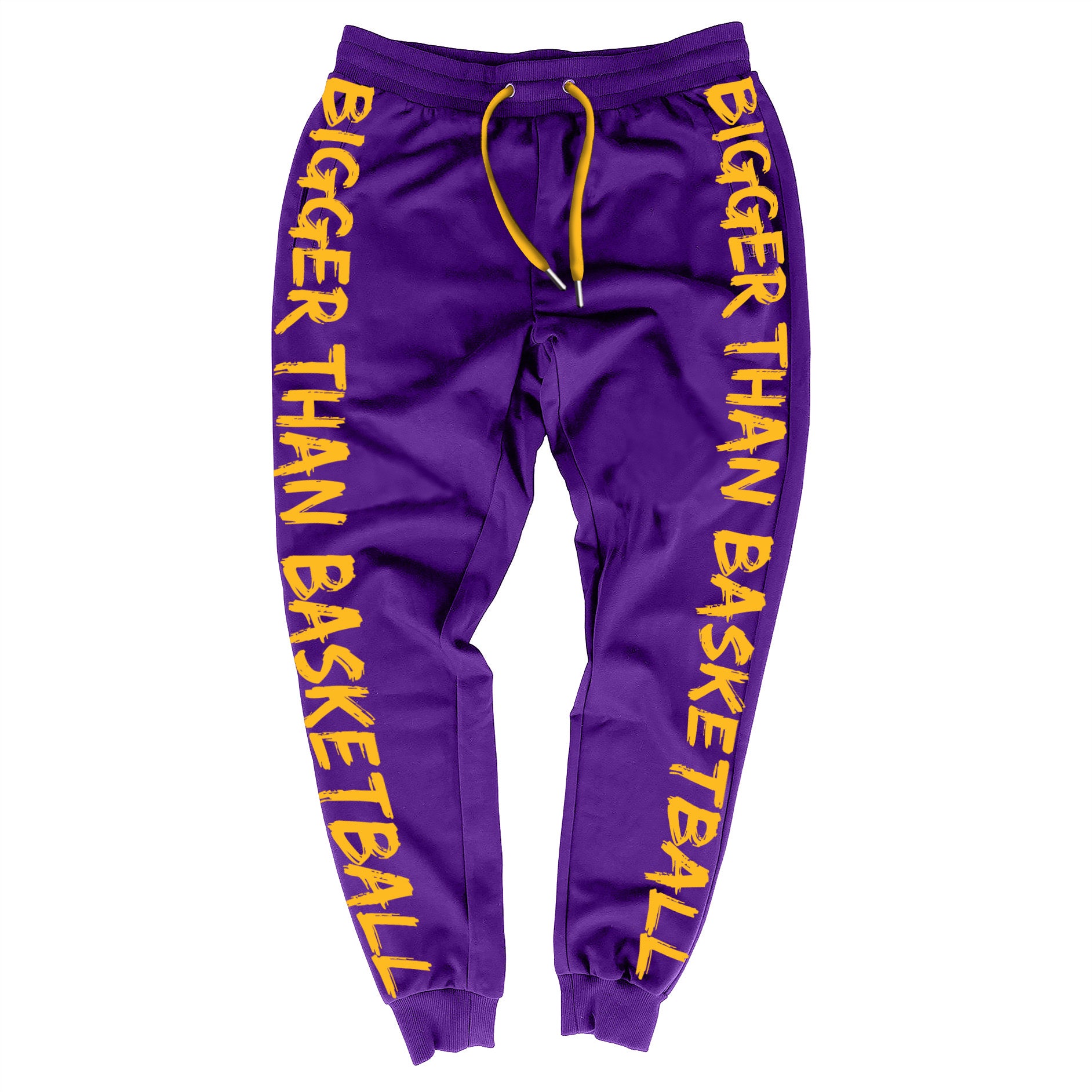 Bigger Than Basketball - Joggers - Purple/Yellow