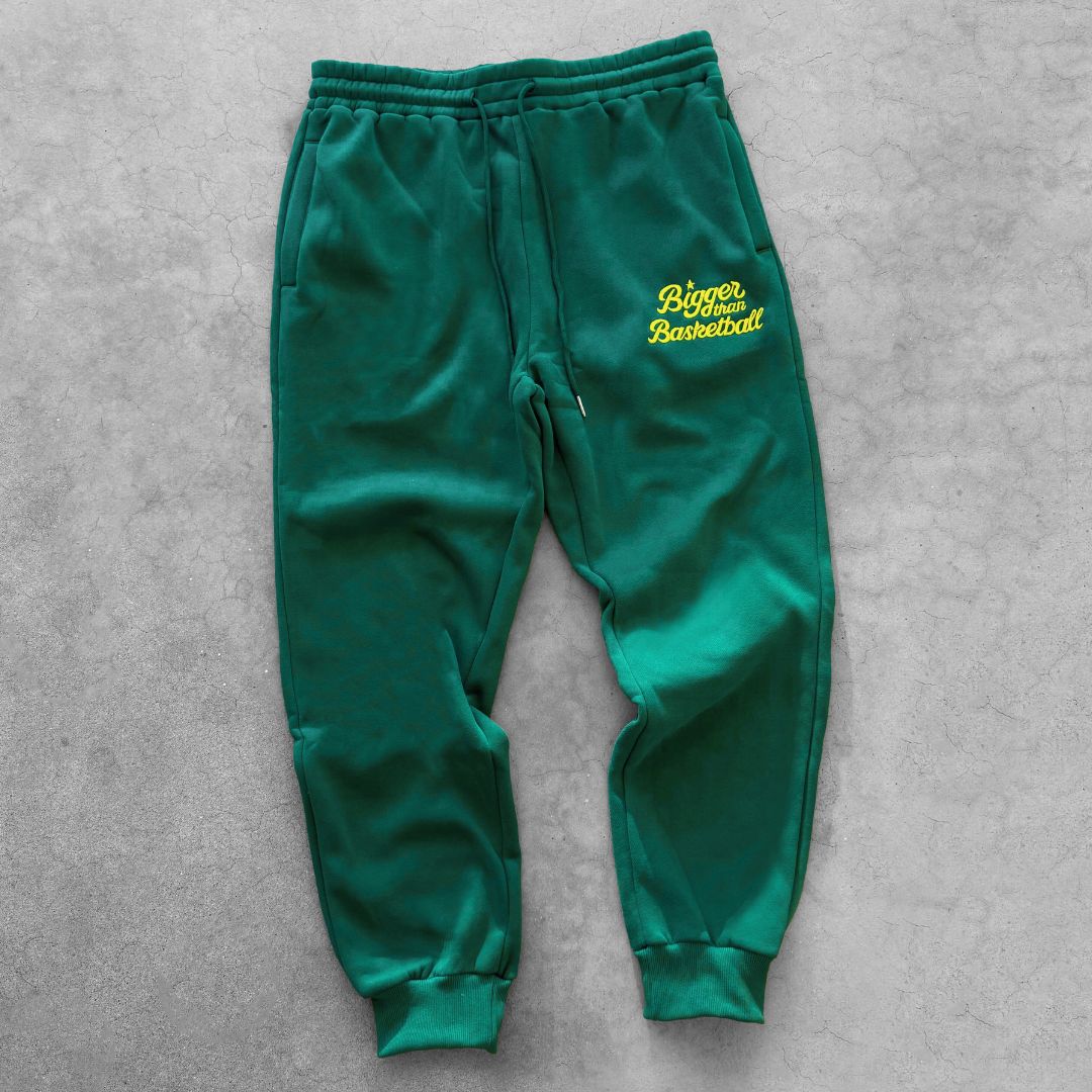 BTB Signature - Embroidered Joggers - Green