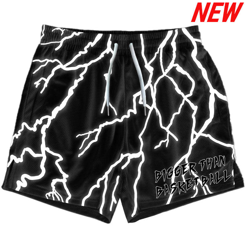 Lightning Strike - Shorts - Black