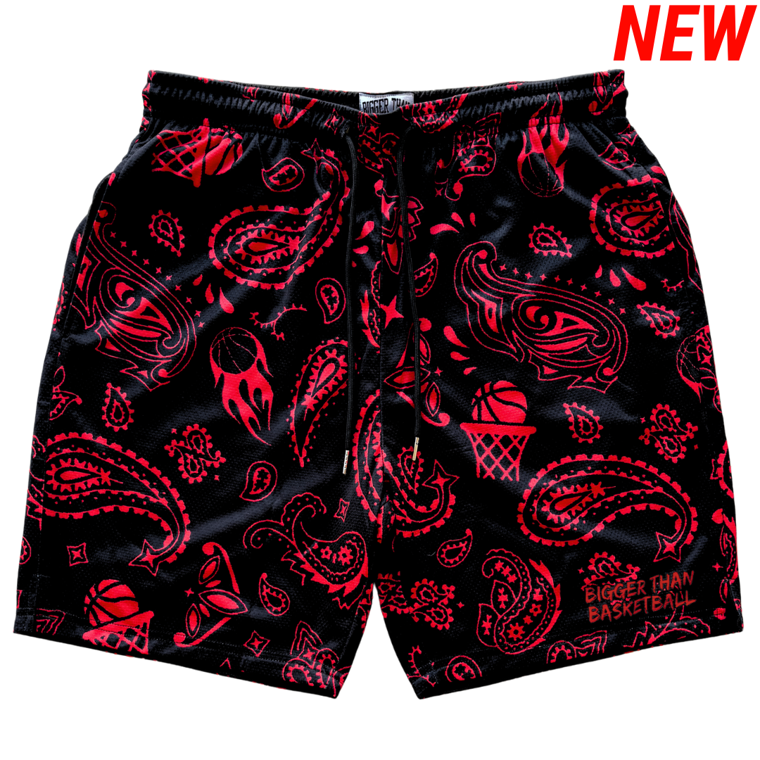 Court Bandit - Shorts - Black/Red