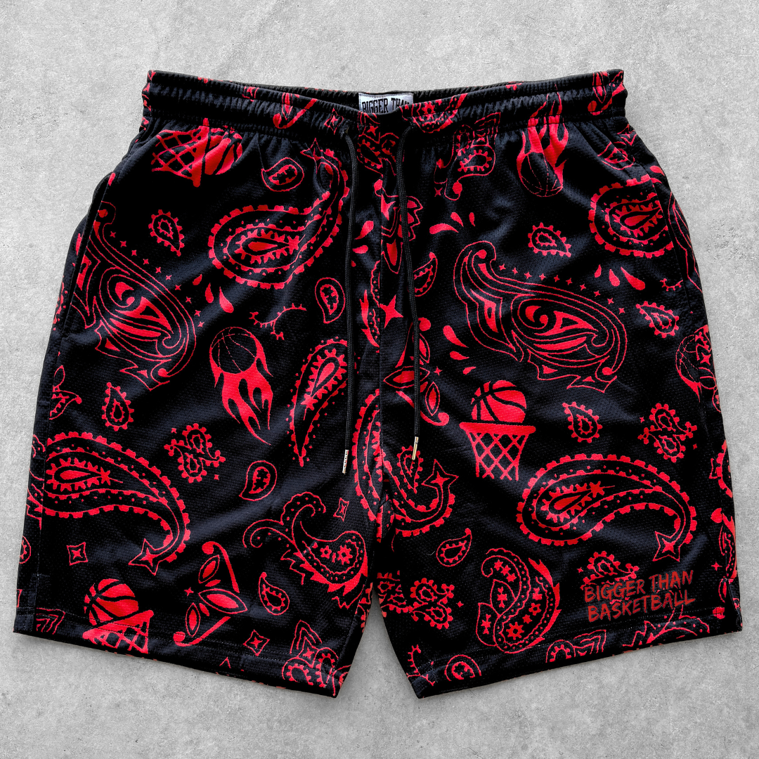 Court Bandit - Shorts - Black/Red