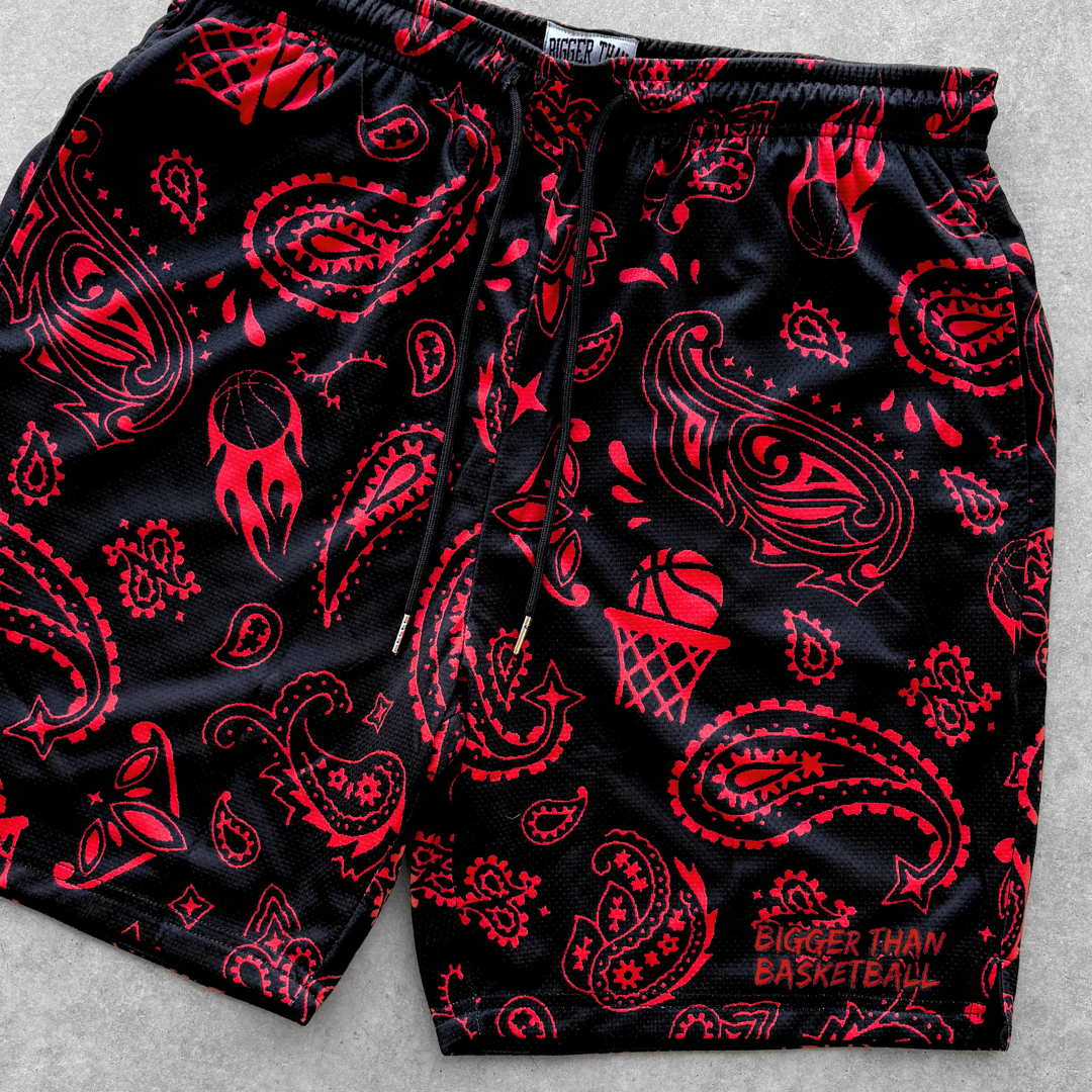 Court Bandit - Shorts - Black/Red