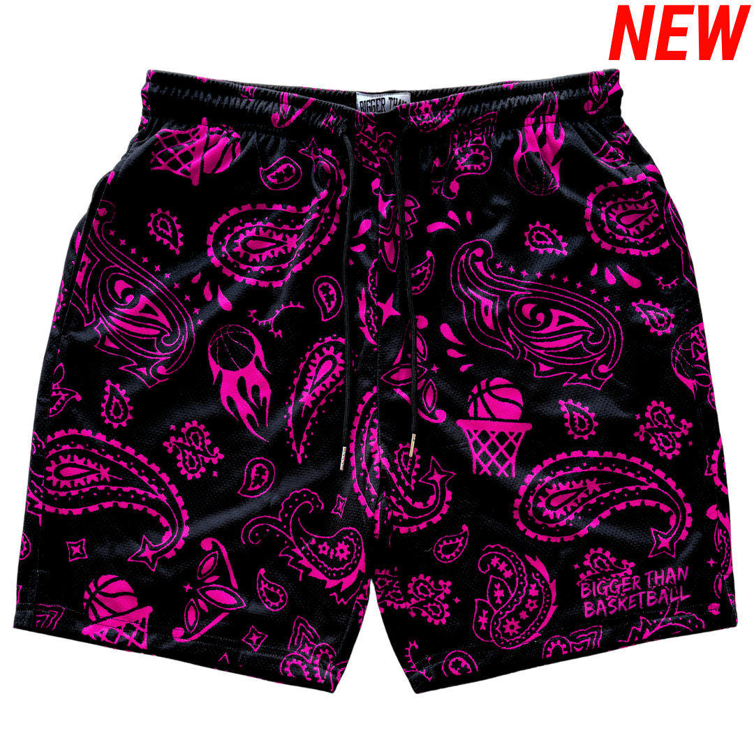 Court Bandit - Shorts - Black/Pink