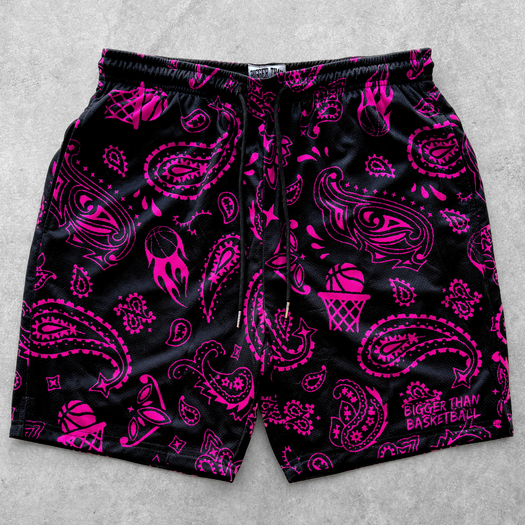 Court Bandit - Shorts - Black/Pink