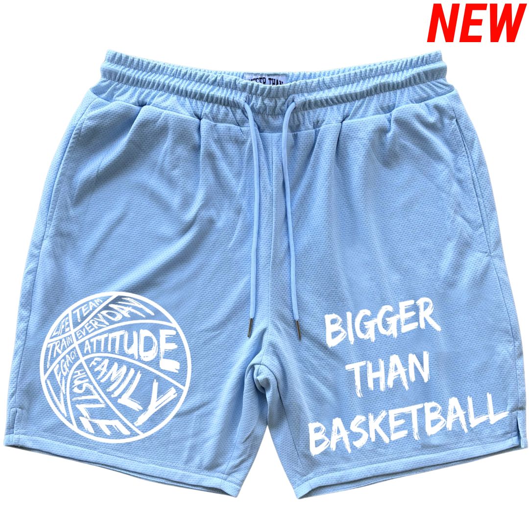 Bigger Than Basketball - Shorts - Light Blue