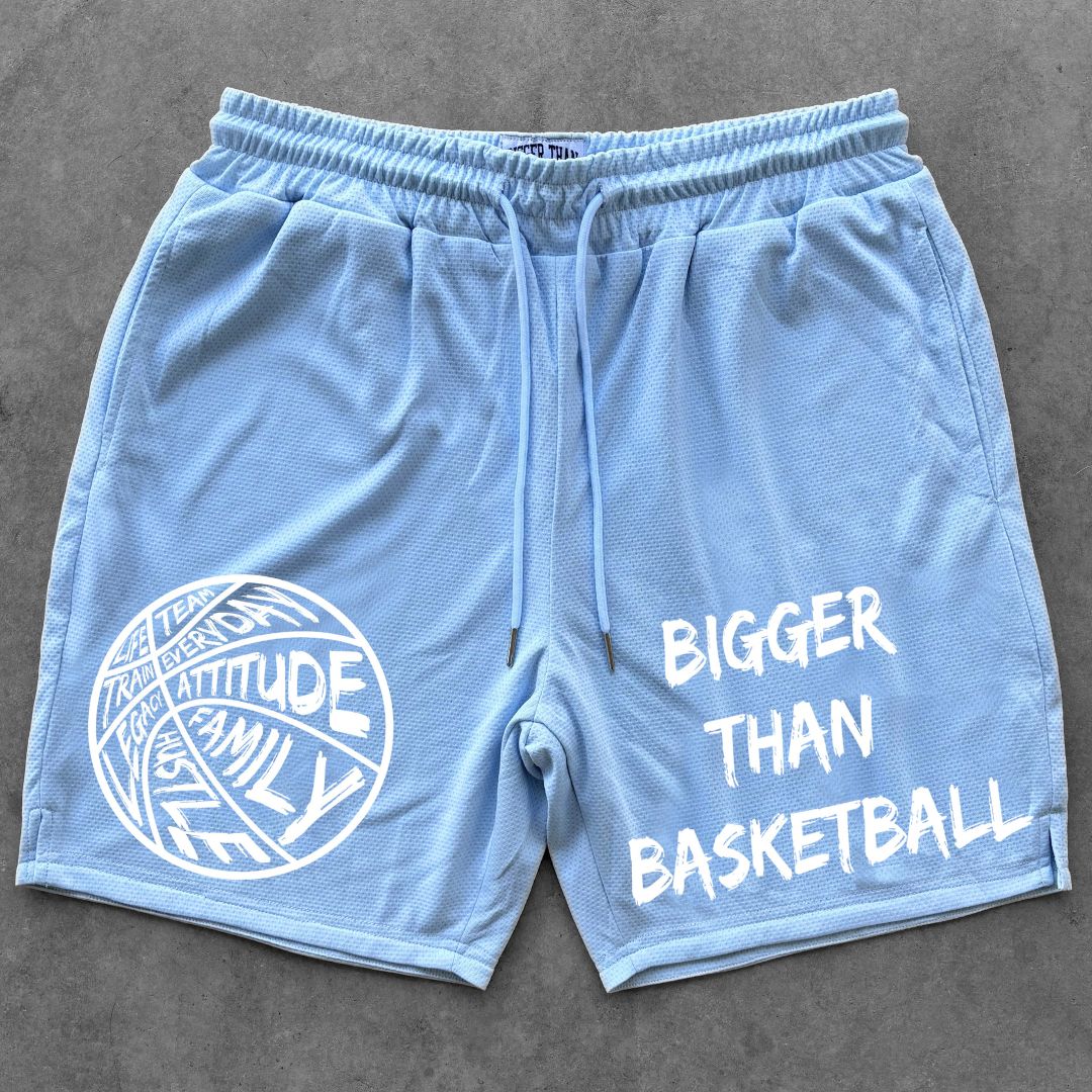 Bigger Than Basketball - Shorts - Light Blue