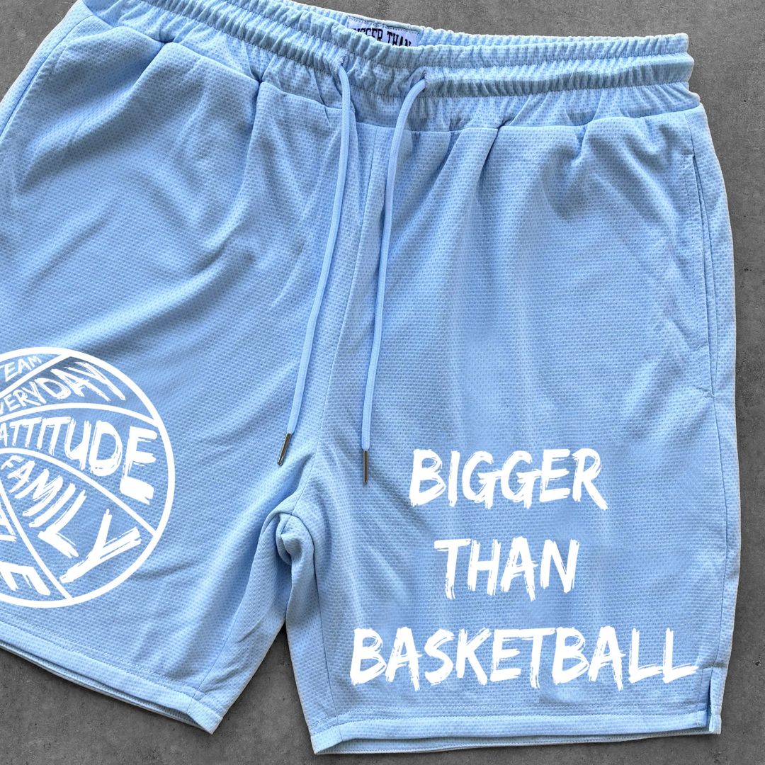 Bigger Than Basketball - Shorts - Light Blue