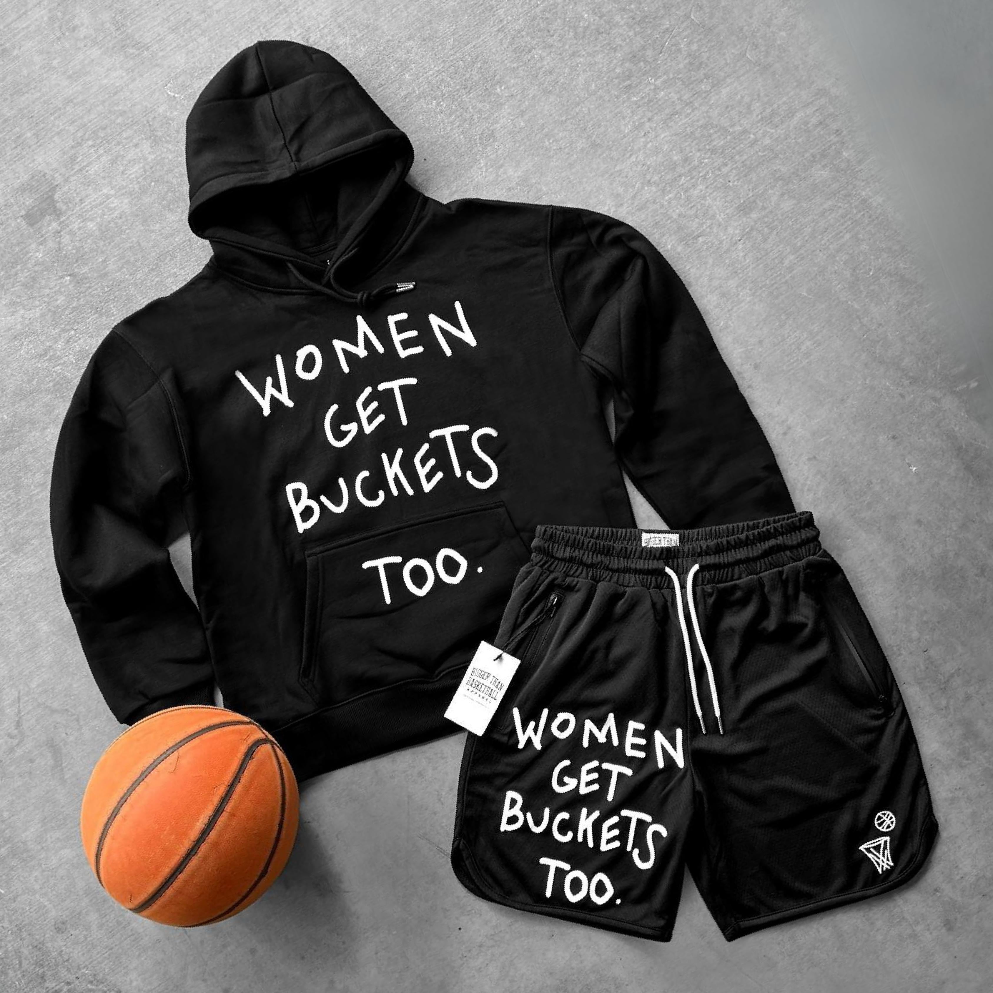 Women Get Buckets Too - Hoodie - Black