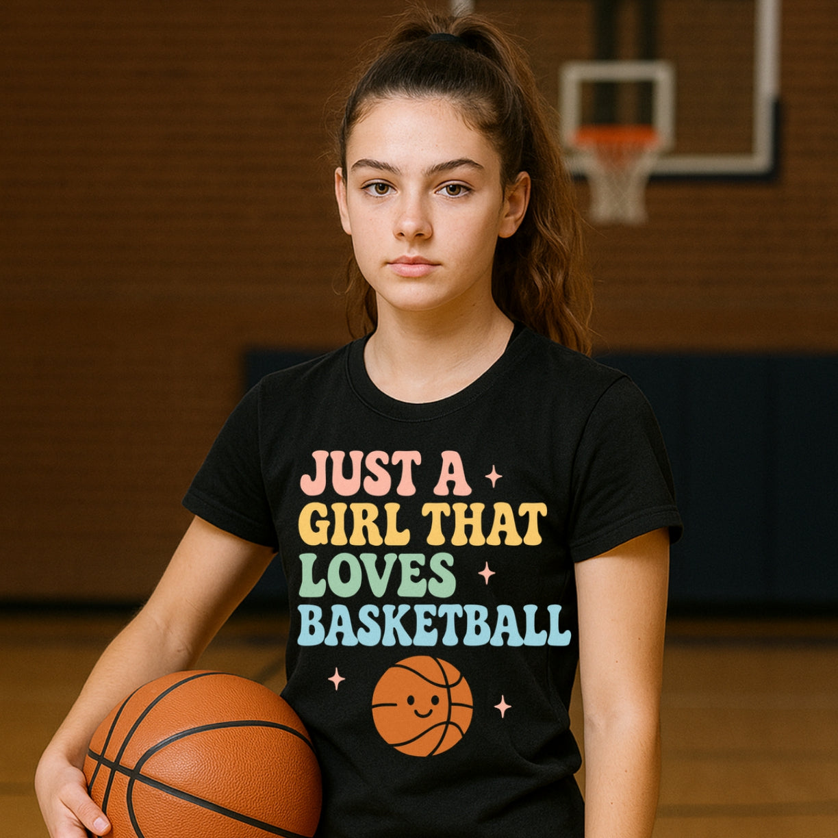 Just A Girl - T-Shirt - Black