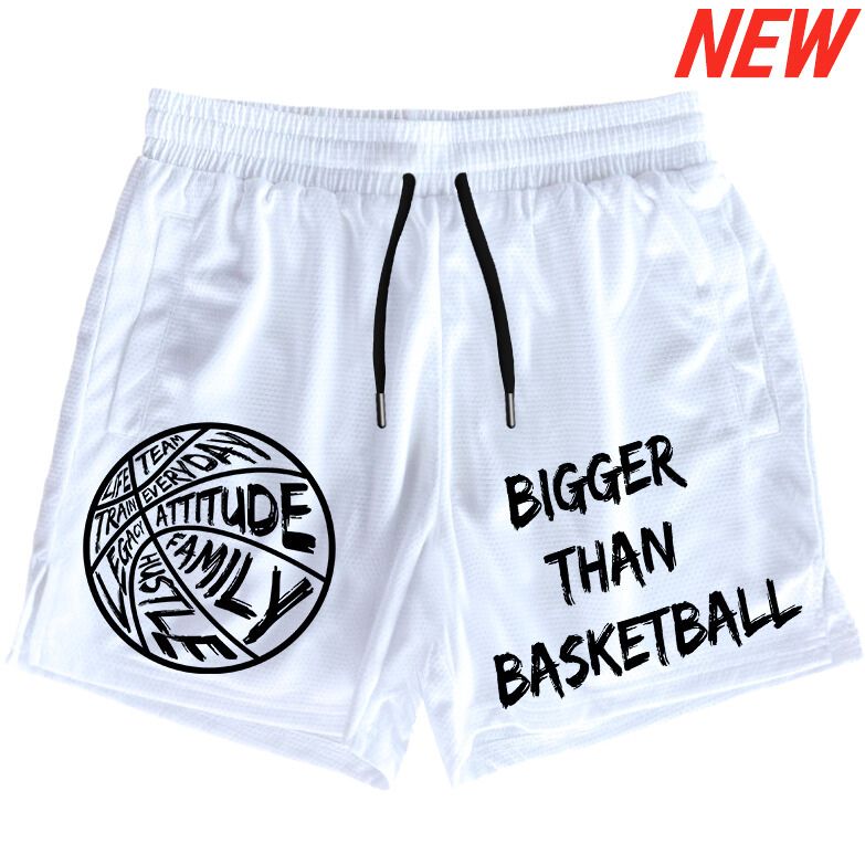 Bigger Than Basketball - Shorts - White