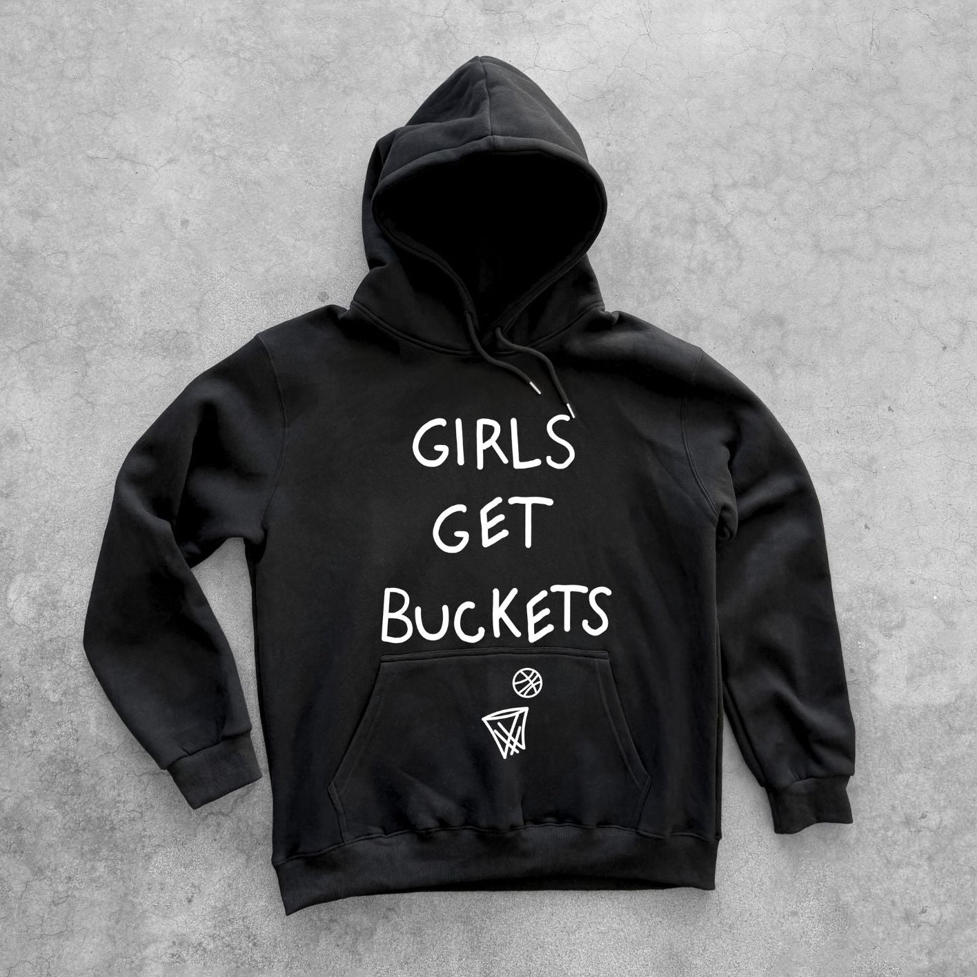 Girls Get Buckets - Hoodie - Black