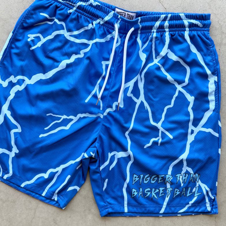 Lightning Strike - Shorts - Blue