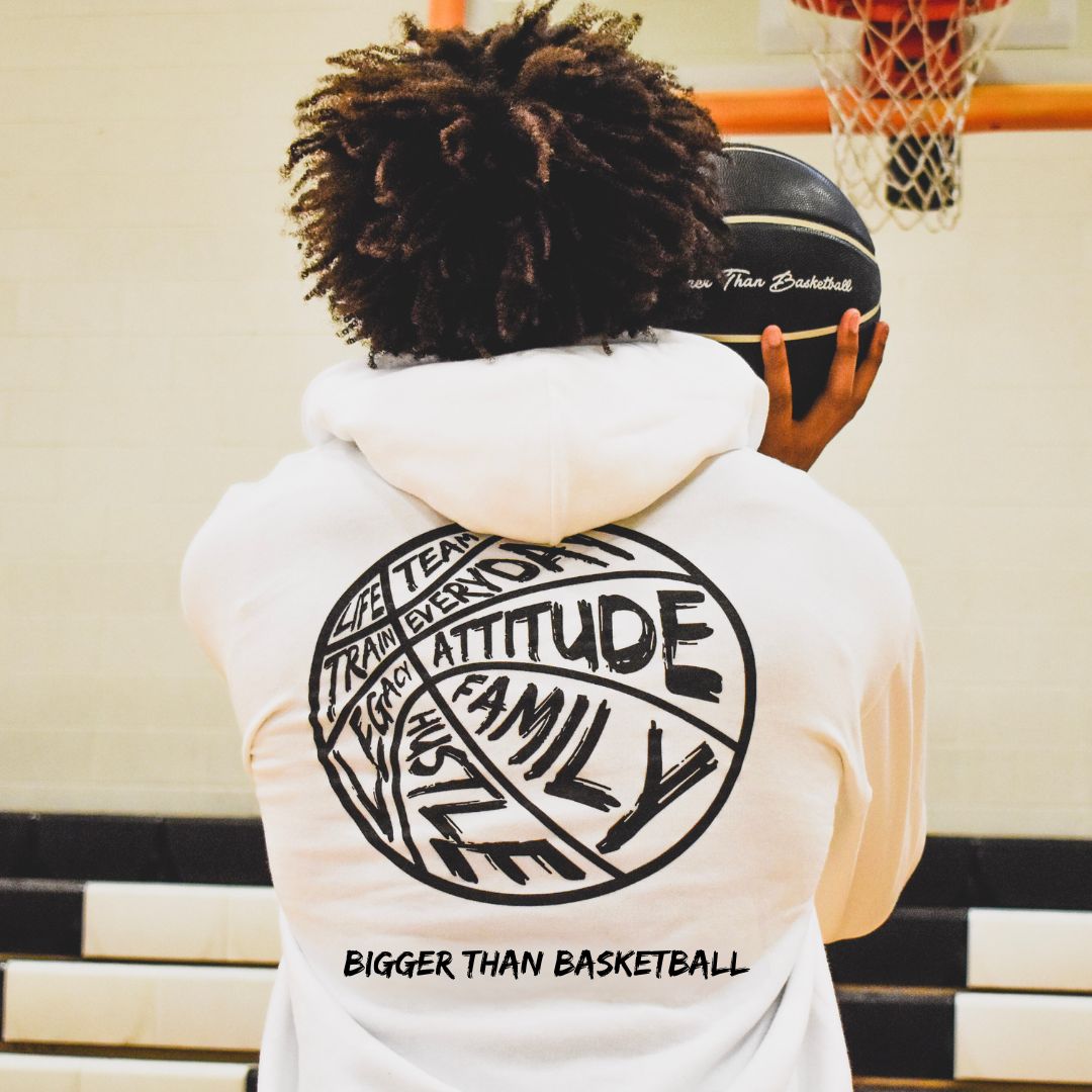 Bigger Than Basketball - Hoodie - White