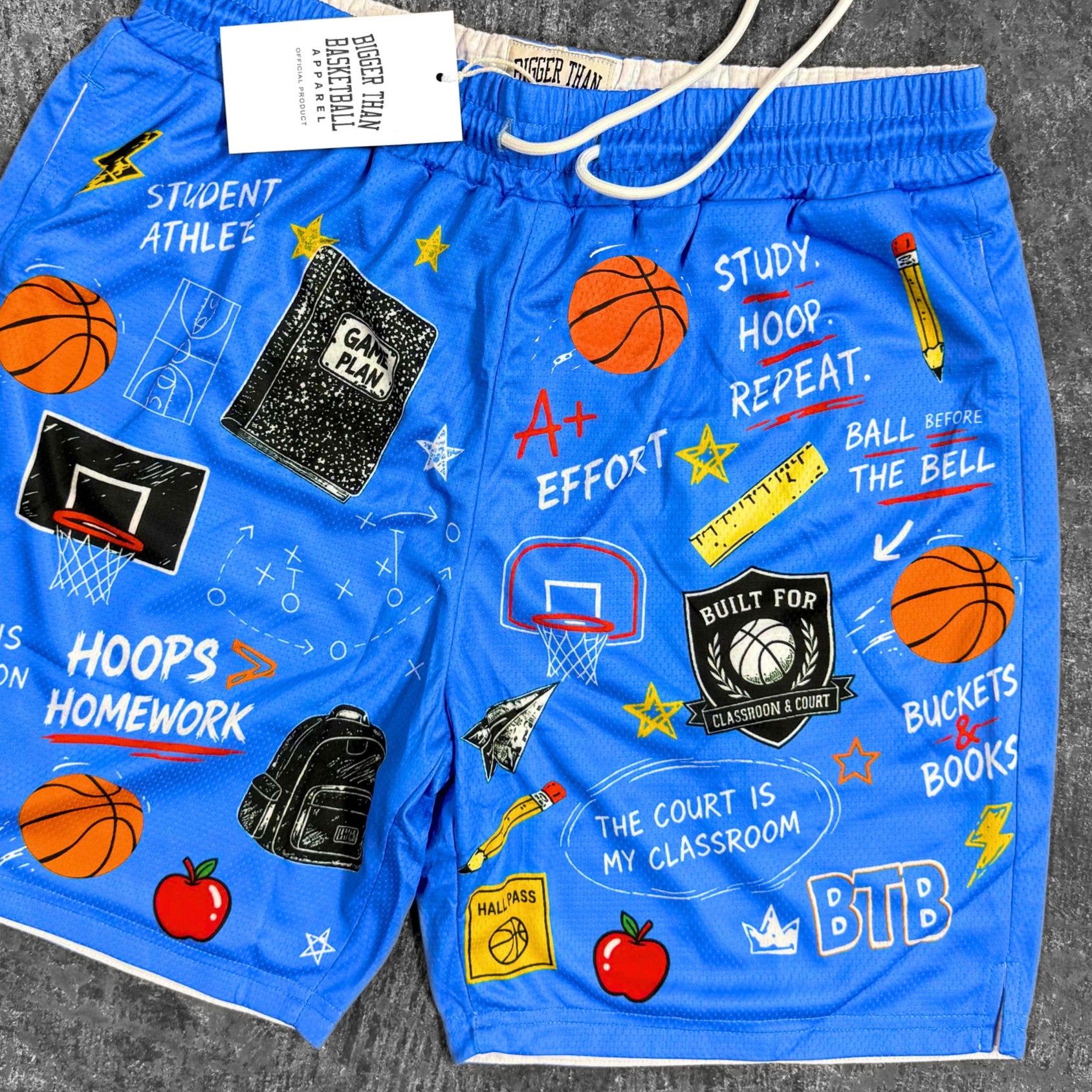 School of Buckets - Shorts - Carolina Blue