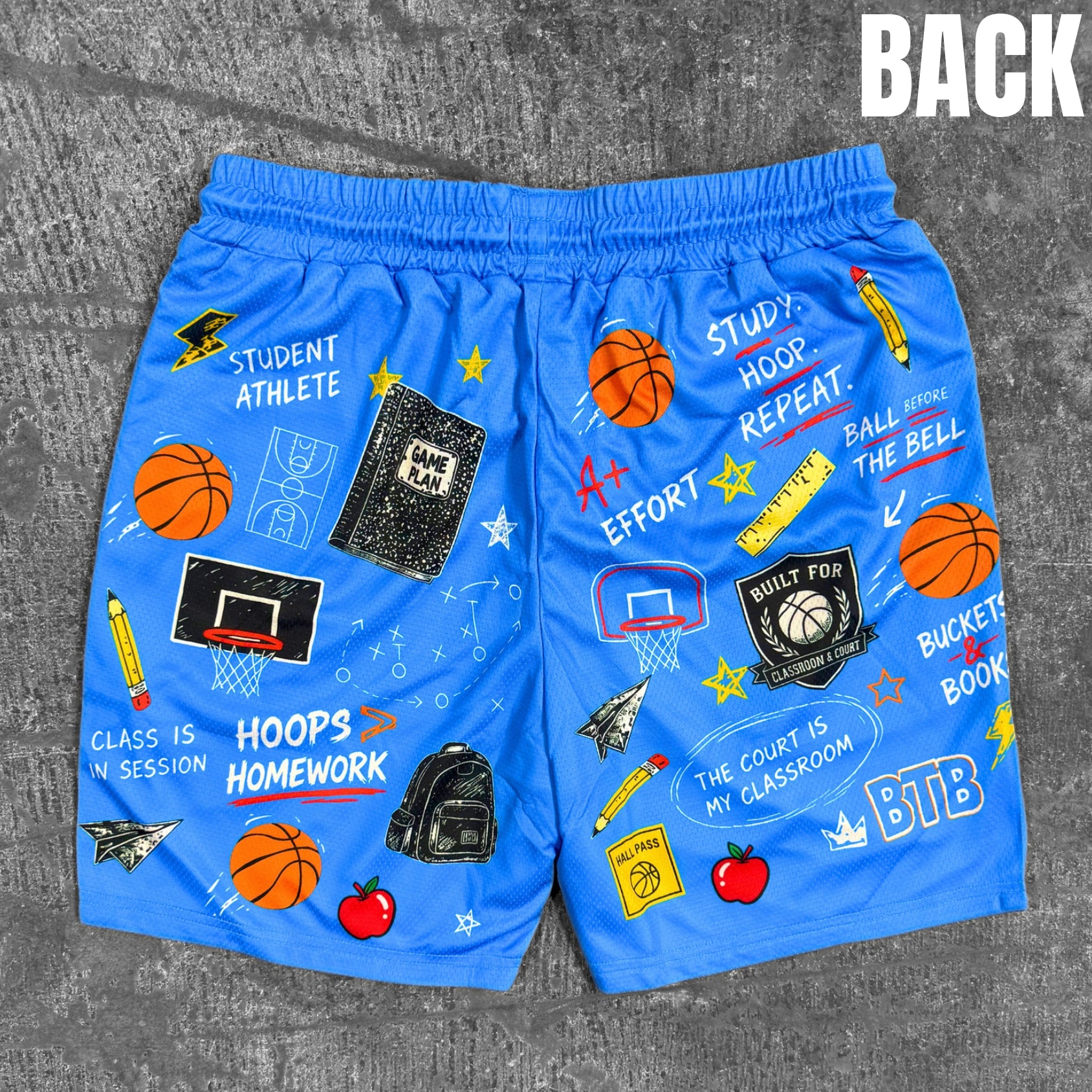 School of Buckets - Shorts - Carolina Blue