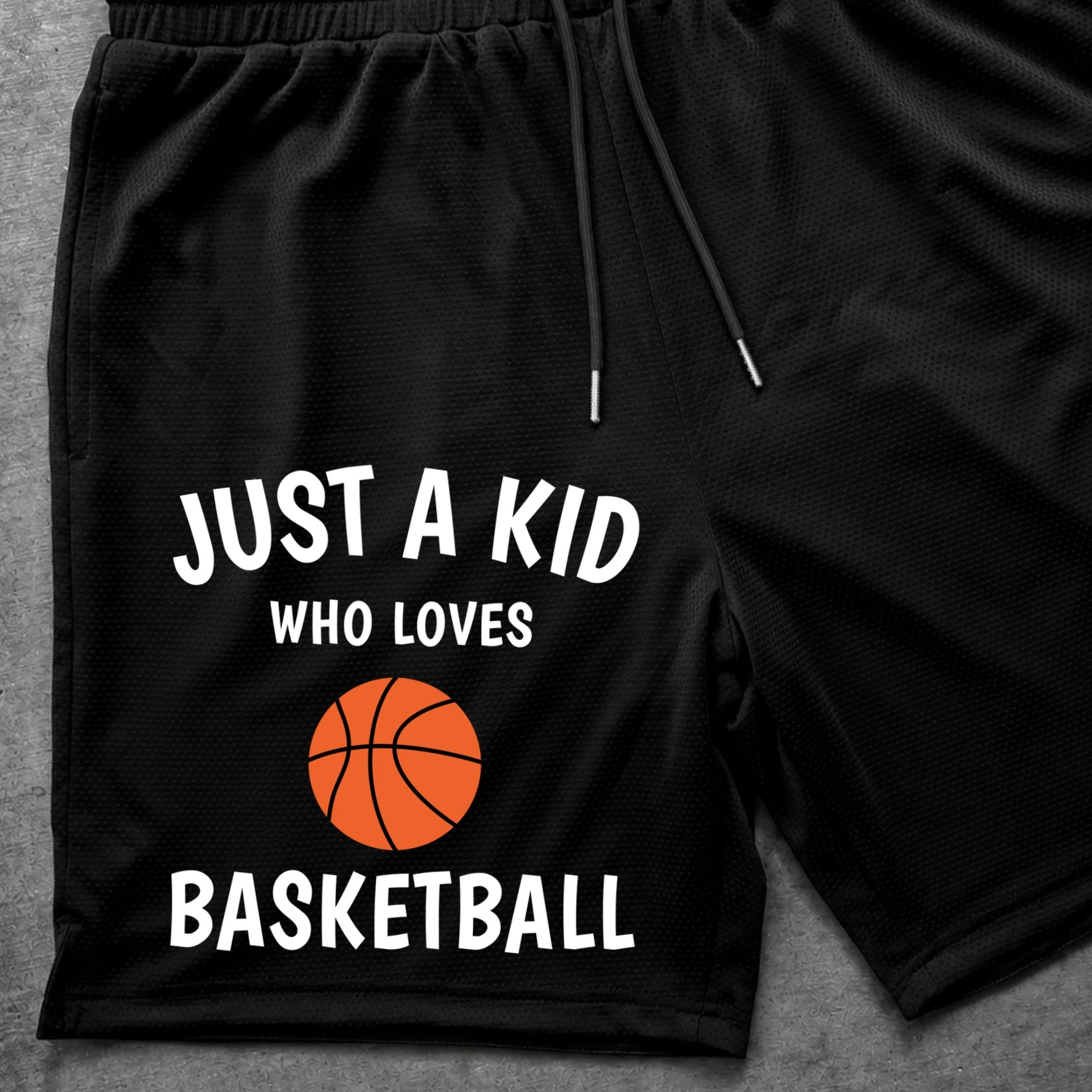 Just A Kid - Shorts - Black