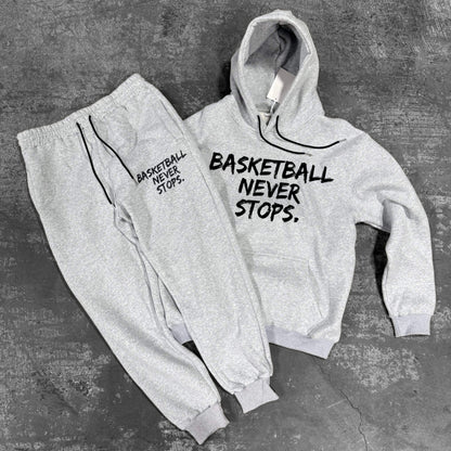 Basketball Never Stops - Joggers - Grey