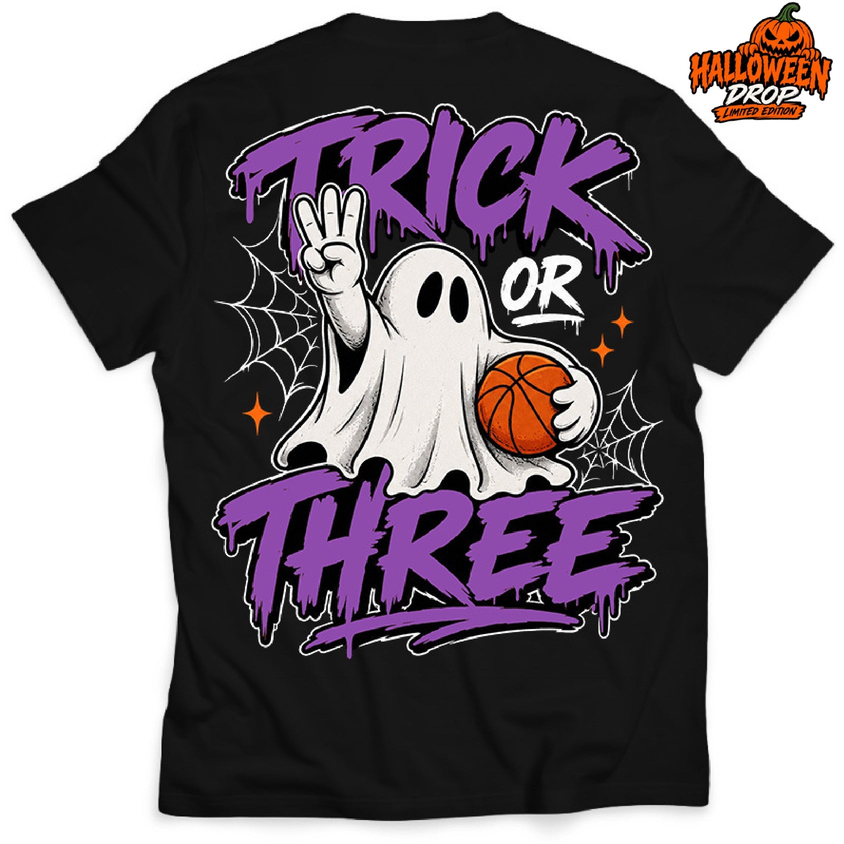 Trick or Three - T-Shirt - Black