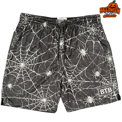Spider Web - Shorts - Black