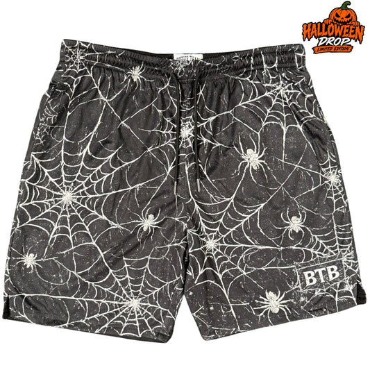 Spider Web - Shorts - Black