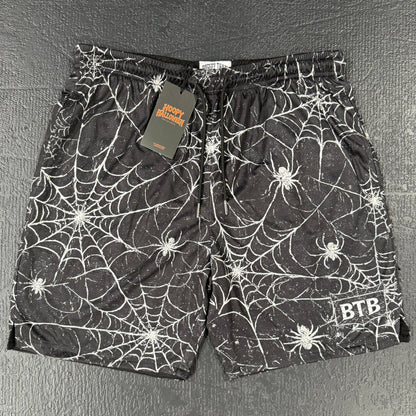 Spider Web - Shorts - Black