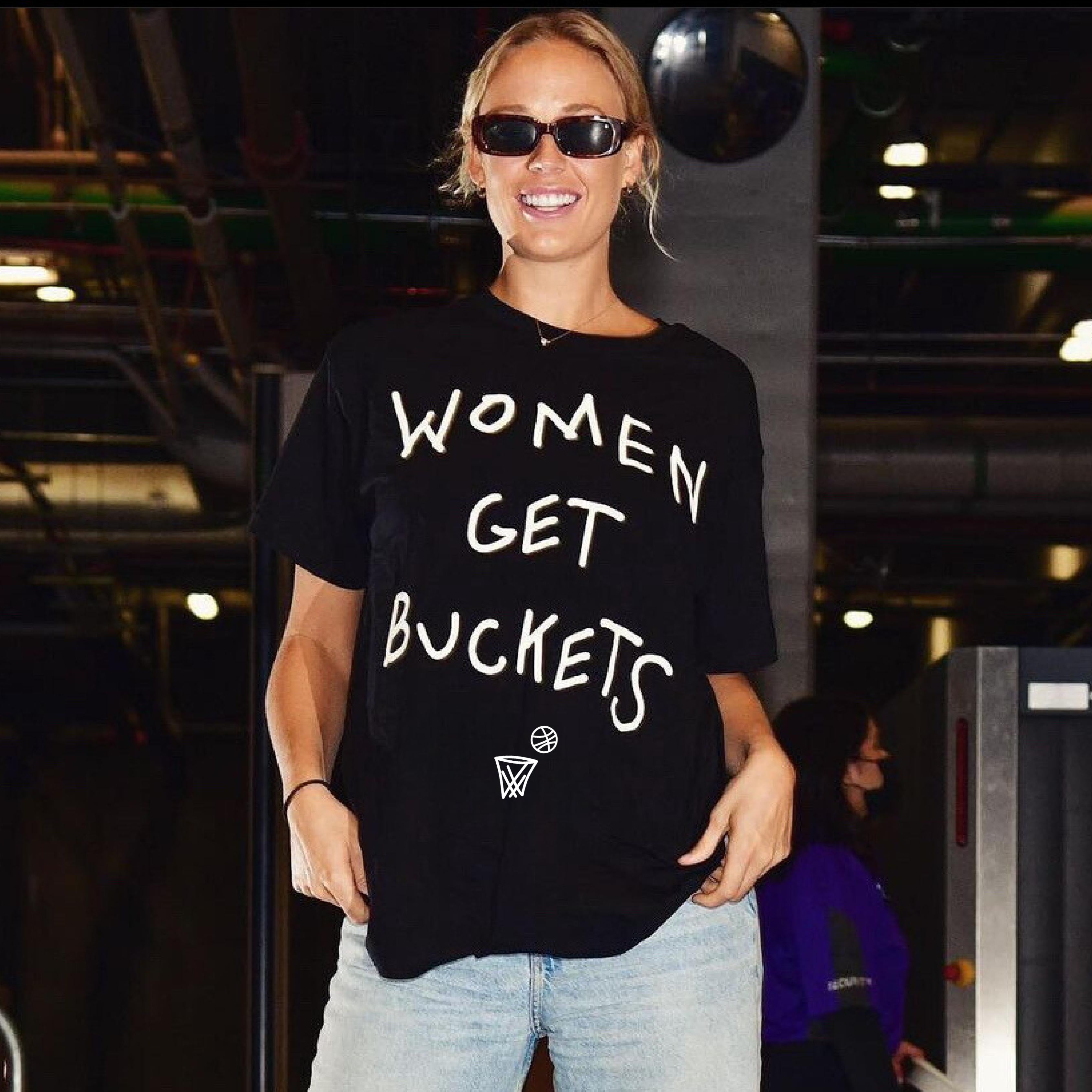 Women Get Buckets - T-Shirt - Black