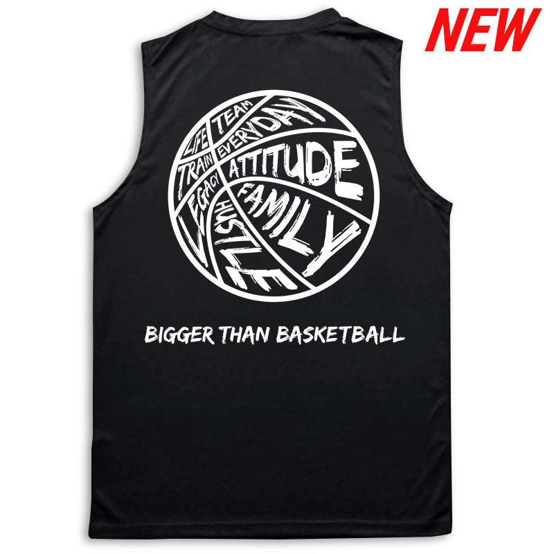 Bigger Than Basketball - Performance Tank - Black