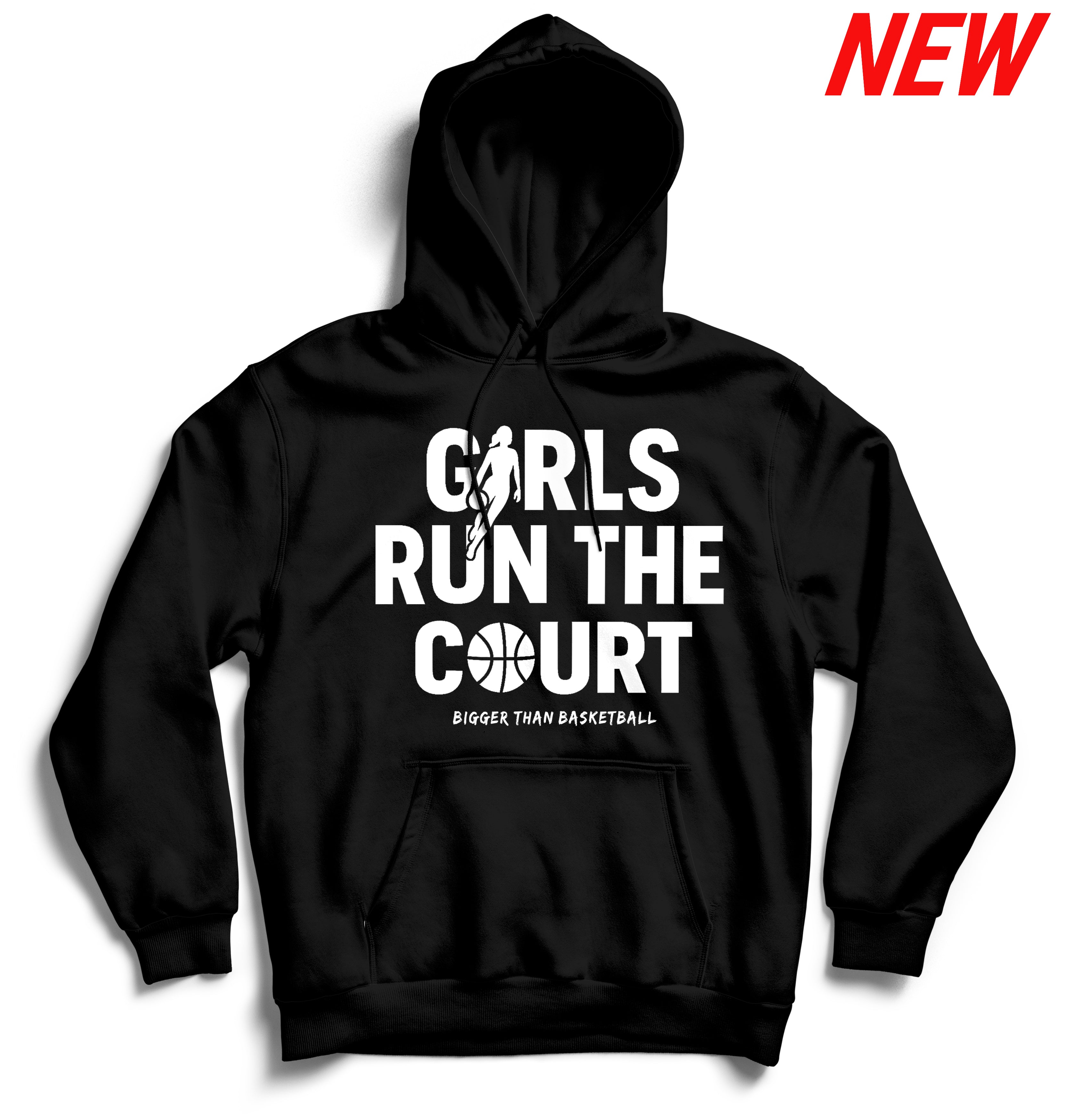 Girls Run The Court - Hoodie - Black