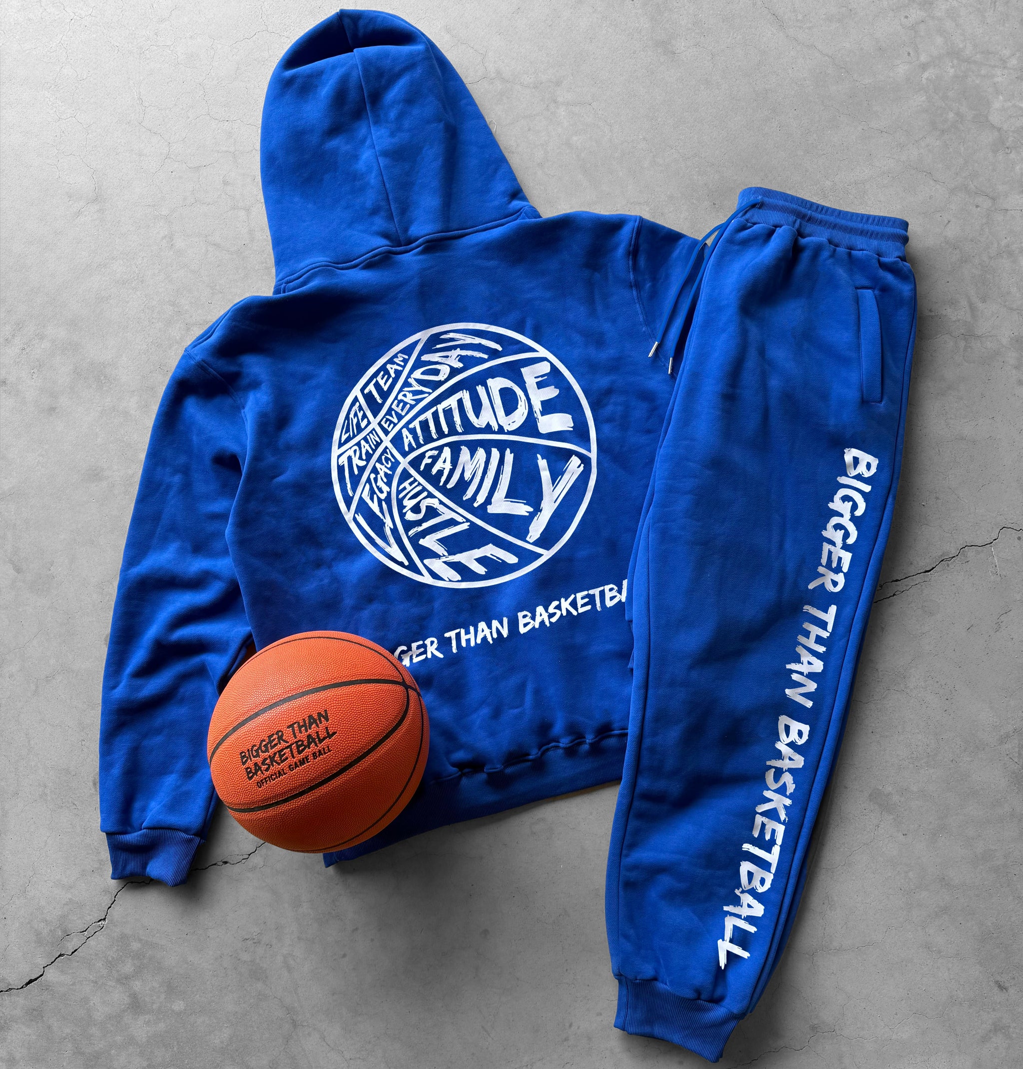 Bigger Than Basketball - Hoodie - Blue