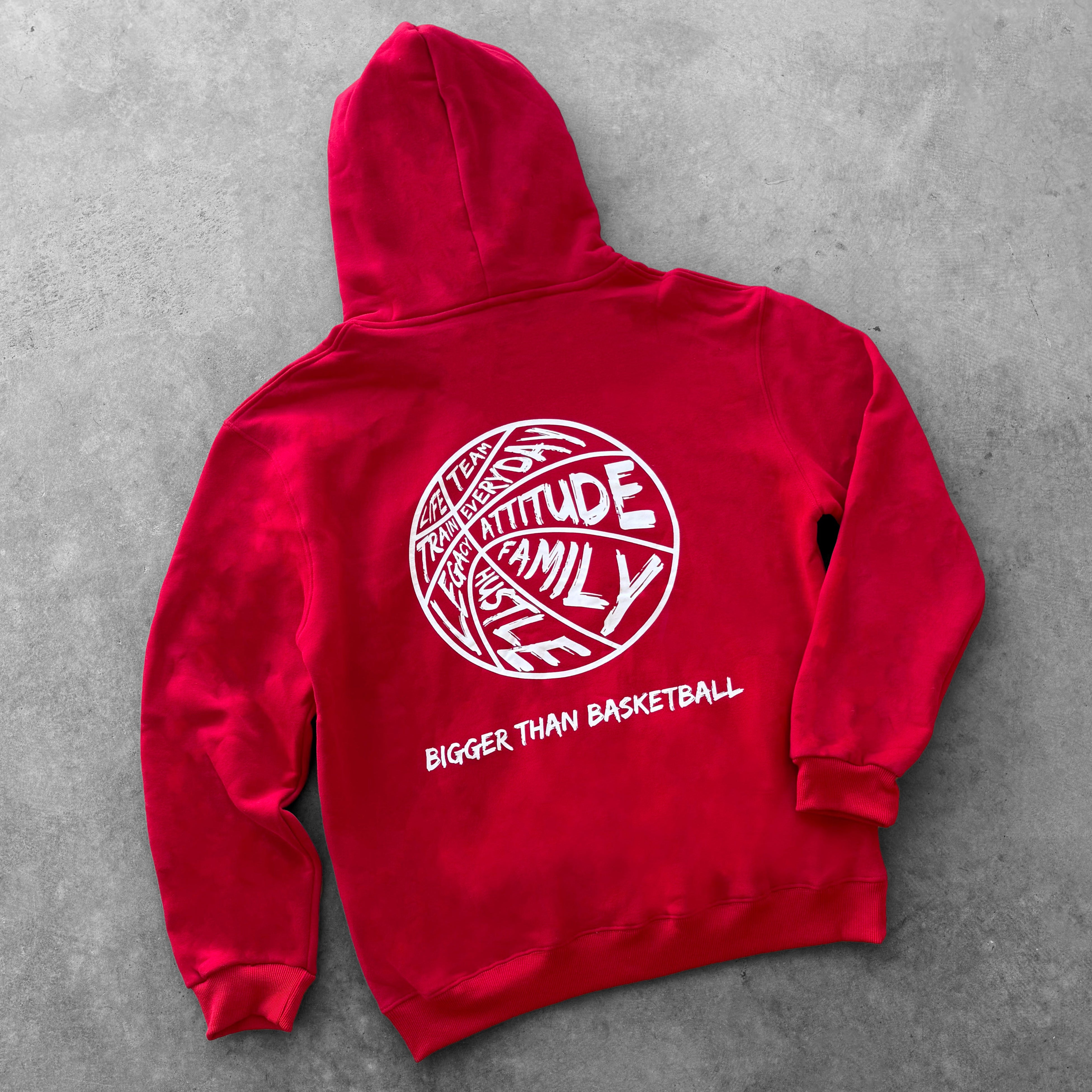 Bigger Than Basketball - Hoodie - Red