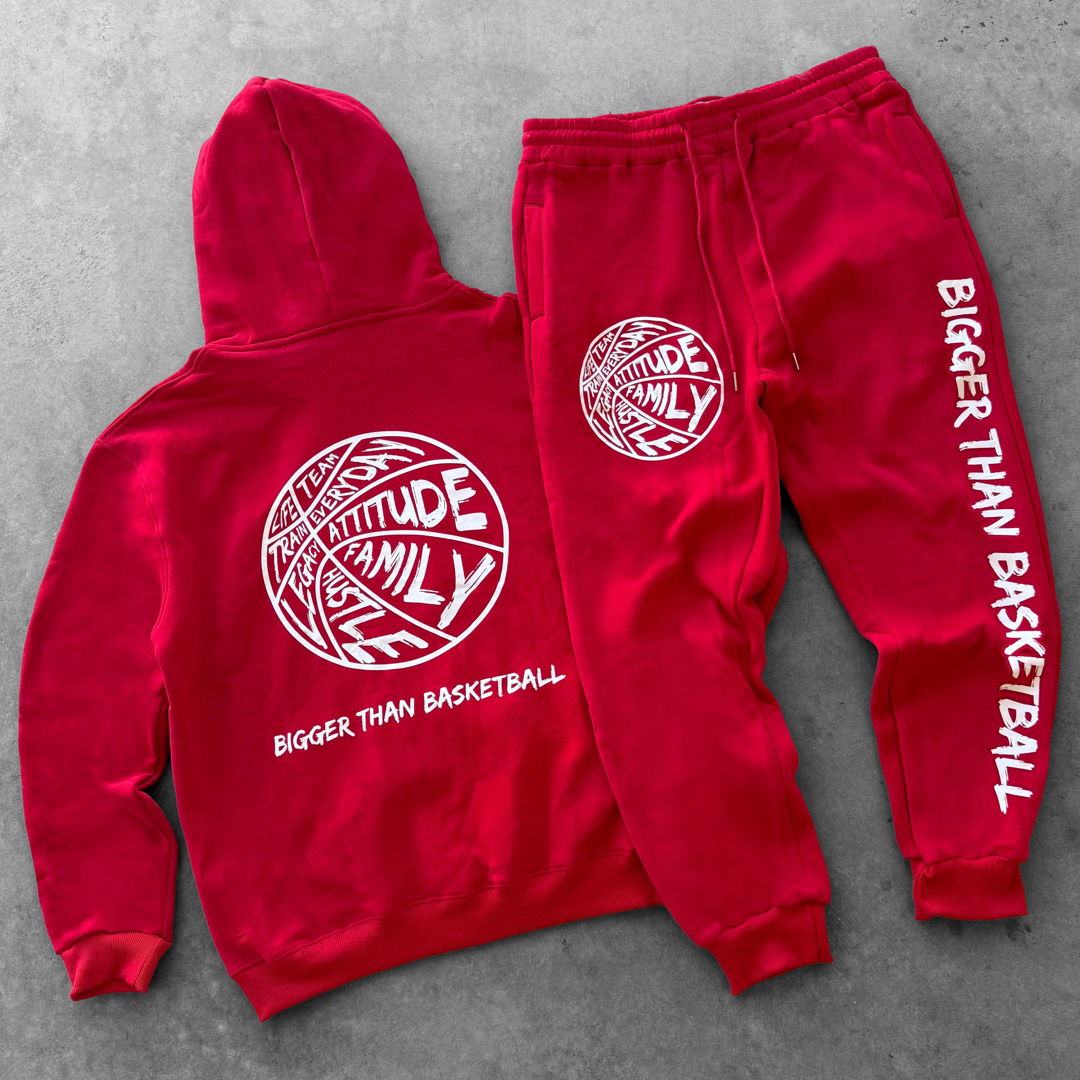 Bigger Than Basketball - Joggers - Red