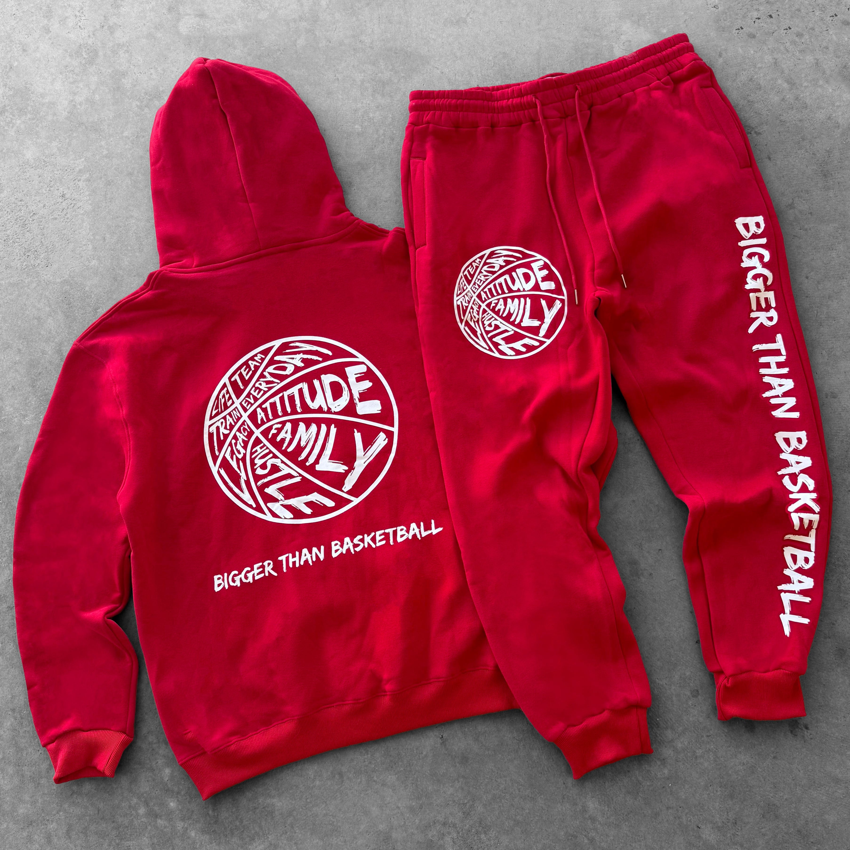 Bigger Than Basketball - Hoodie - Red