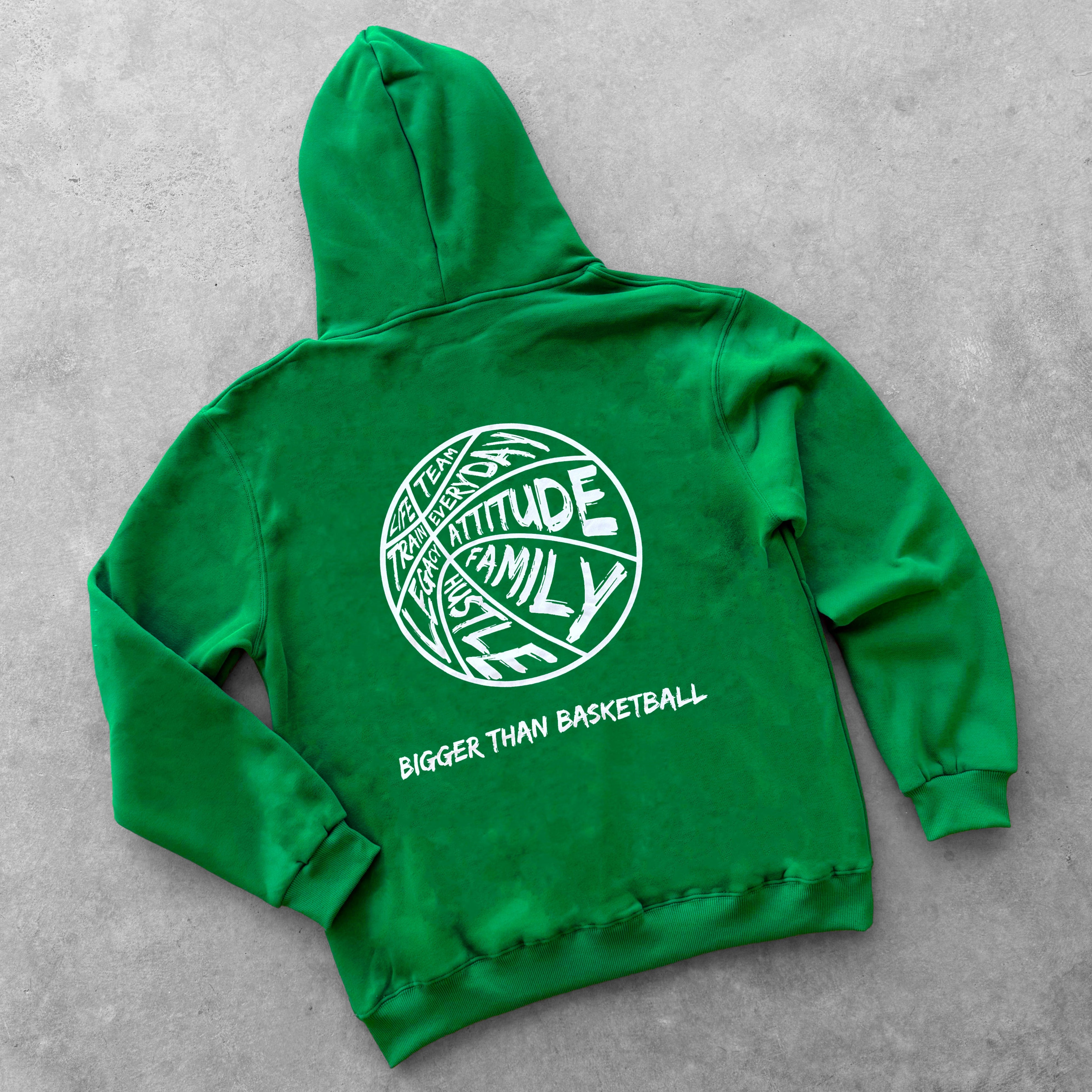 Bigger Than Basketball - Hoodie - Green
