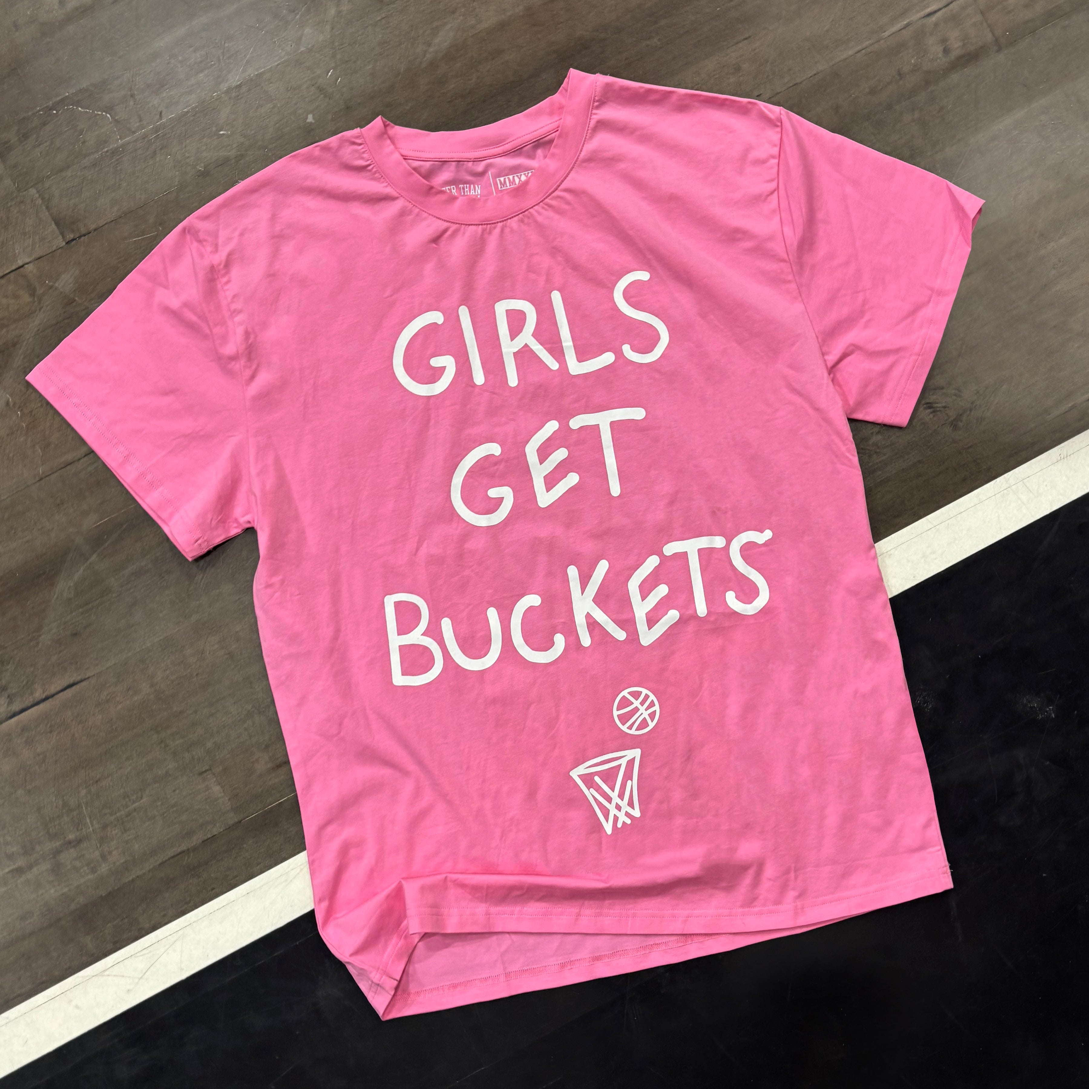 Girls Get Buckets - T-Shirt - Pink