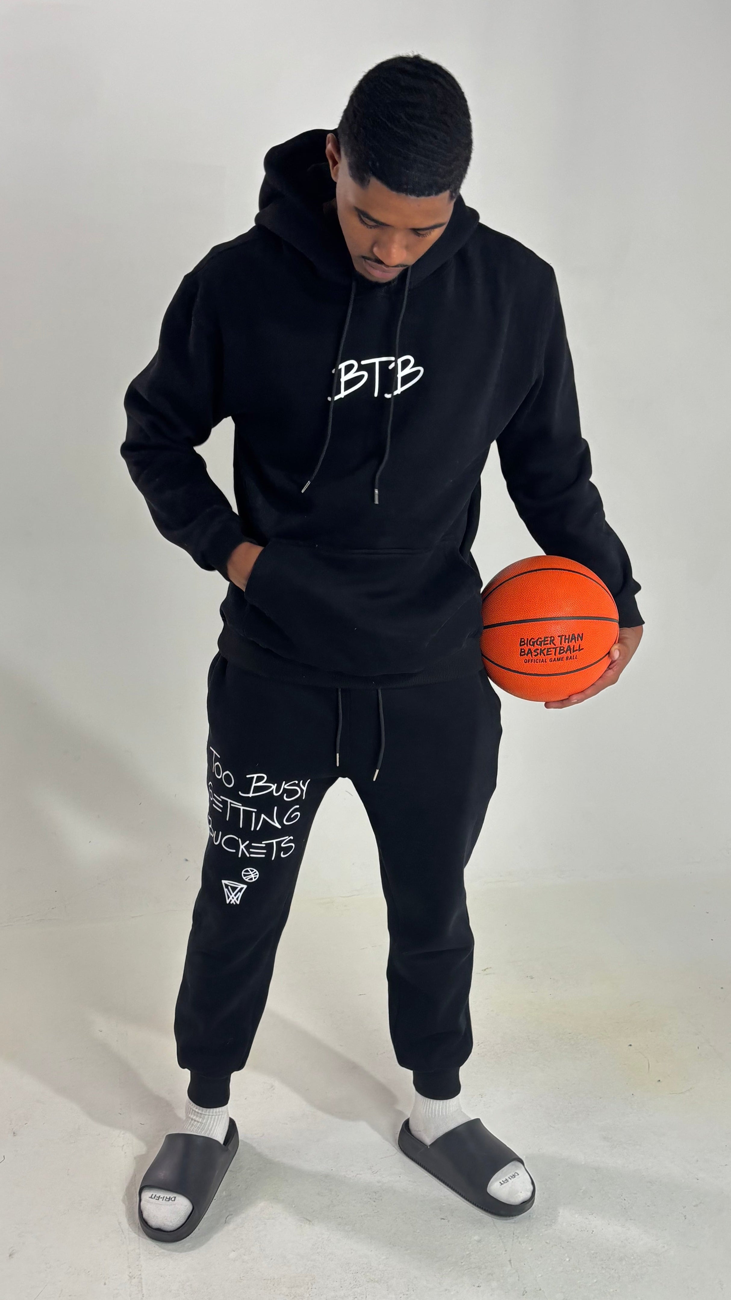 Too Busy Getting Buckets - Joggers - Black