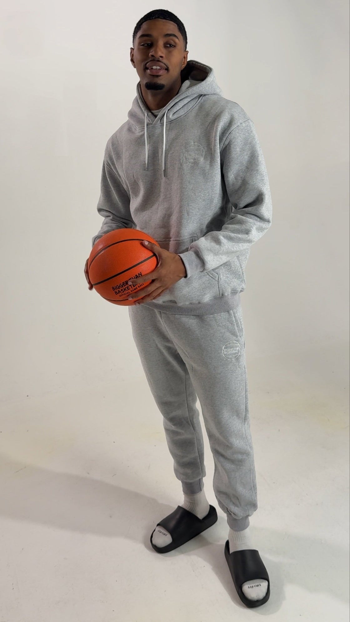 Everyday - Embroidered Joggers - Grey