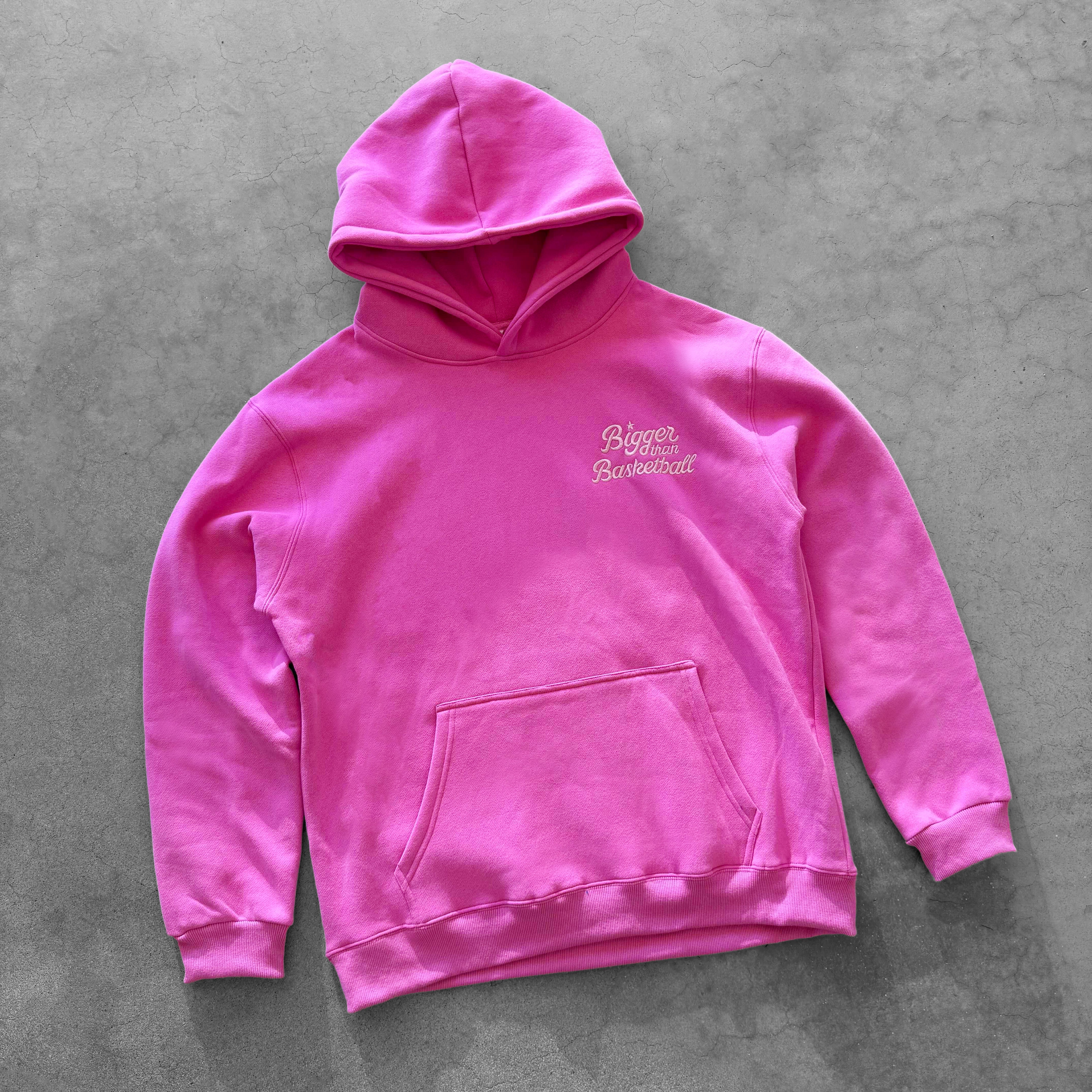 BTB Signature - Embroidered Hoodie - Pink