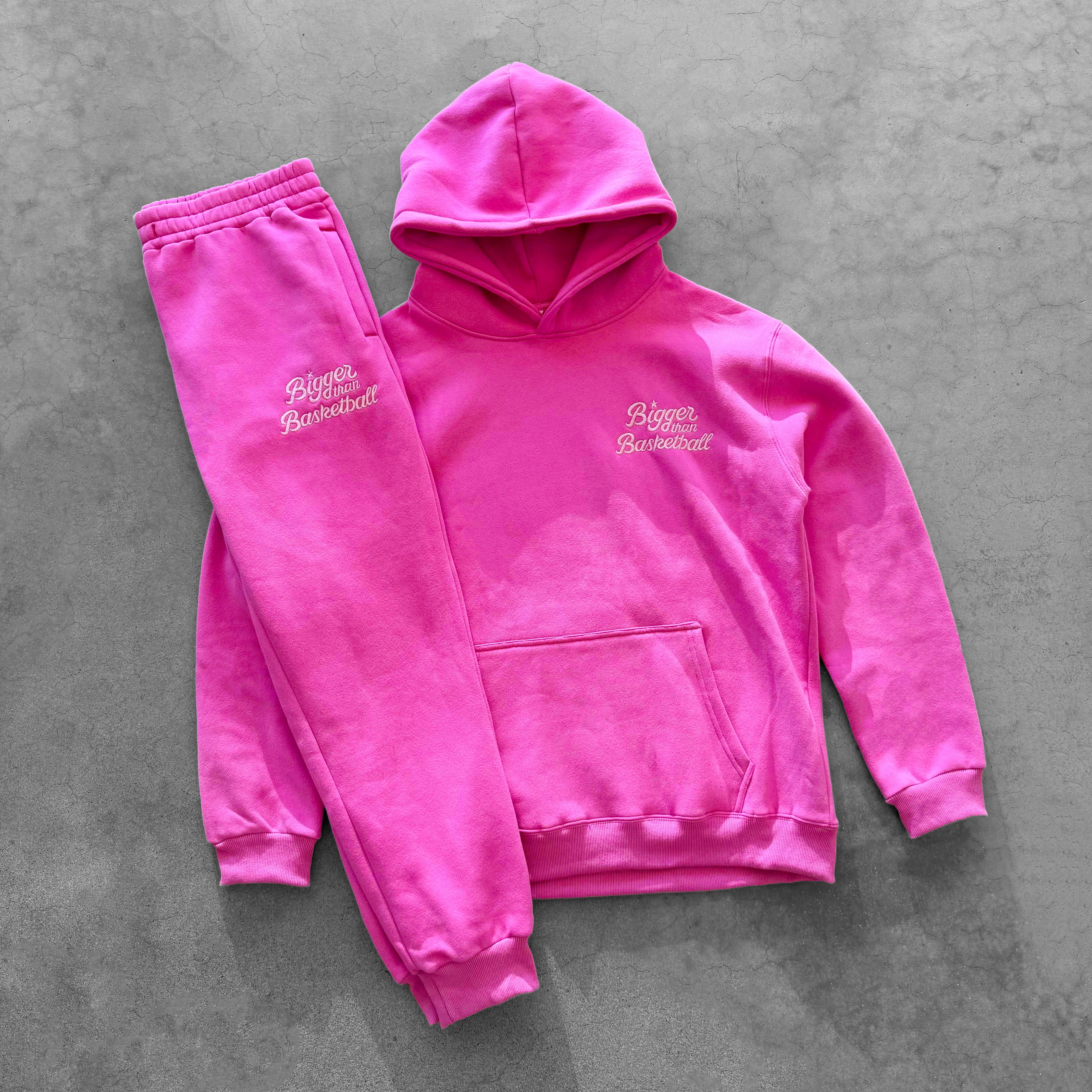 BTB Signature - Embroidered Joggers - Pink