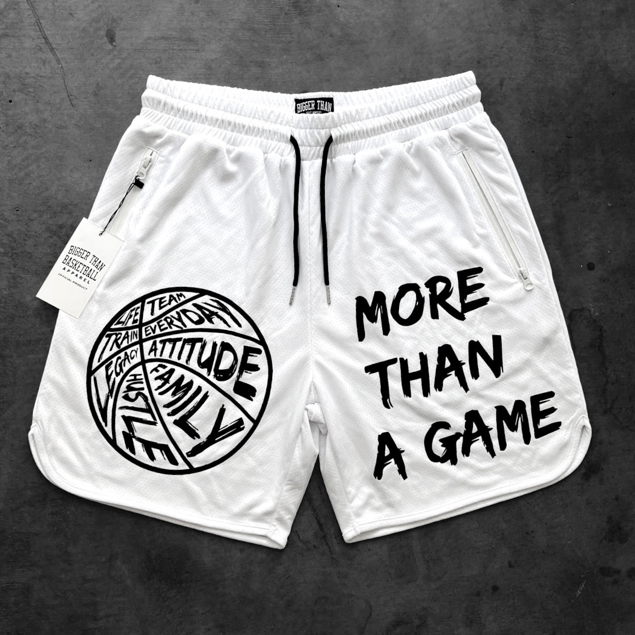 More Than A Game - Shorts - White - Youth