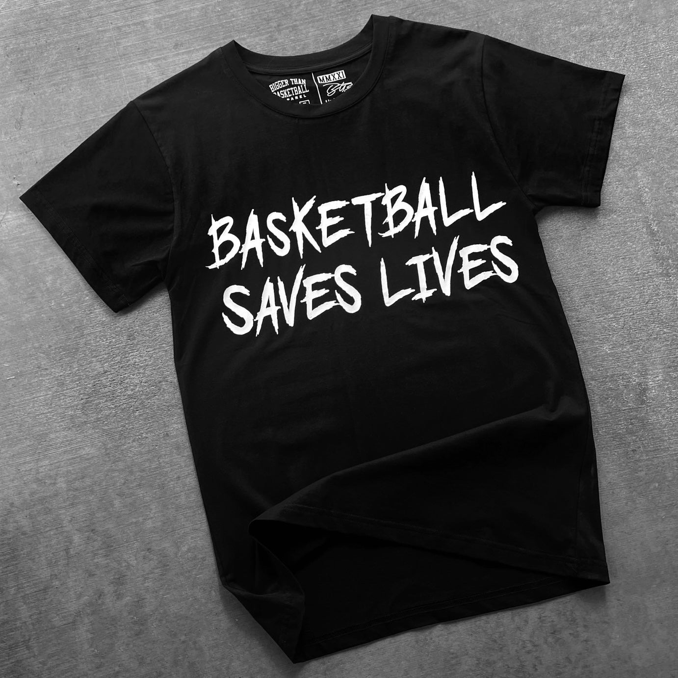 Basketball Saves Lives T-Shirt - Black