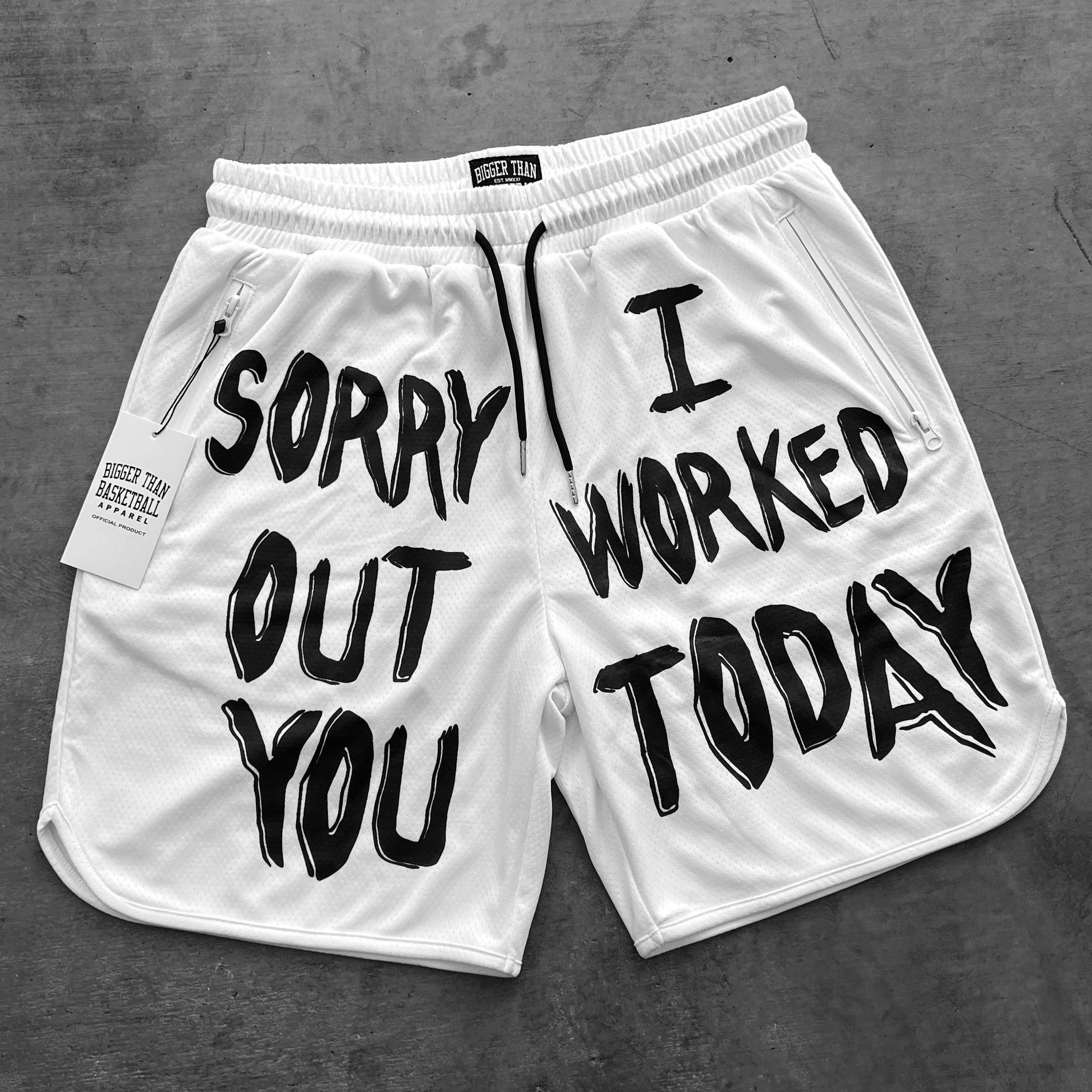 I Out Worked You - Shorts - White