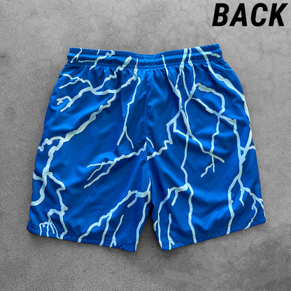 Lightning Strike - Shorts - Blue