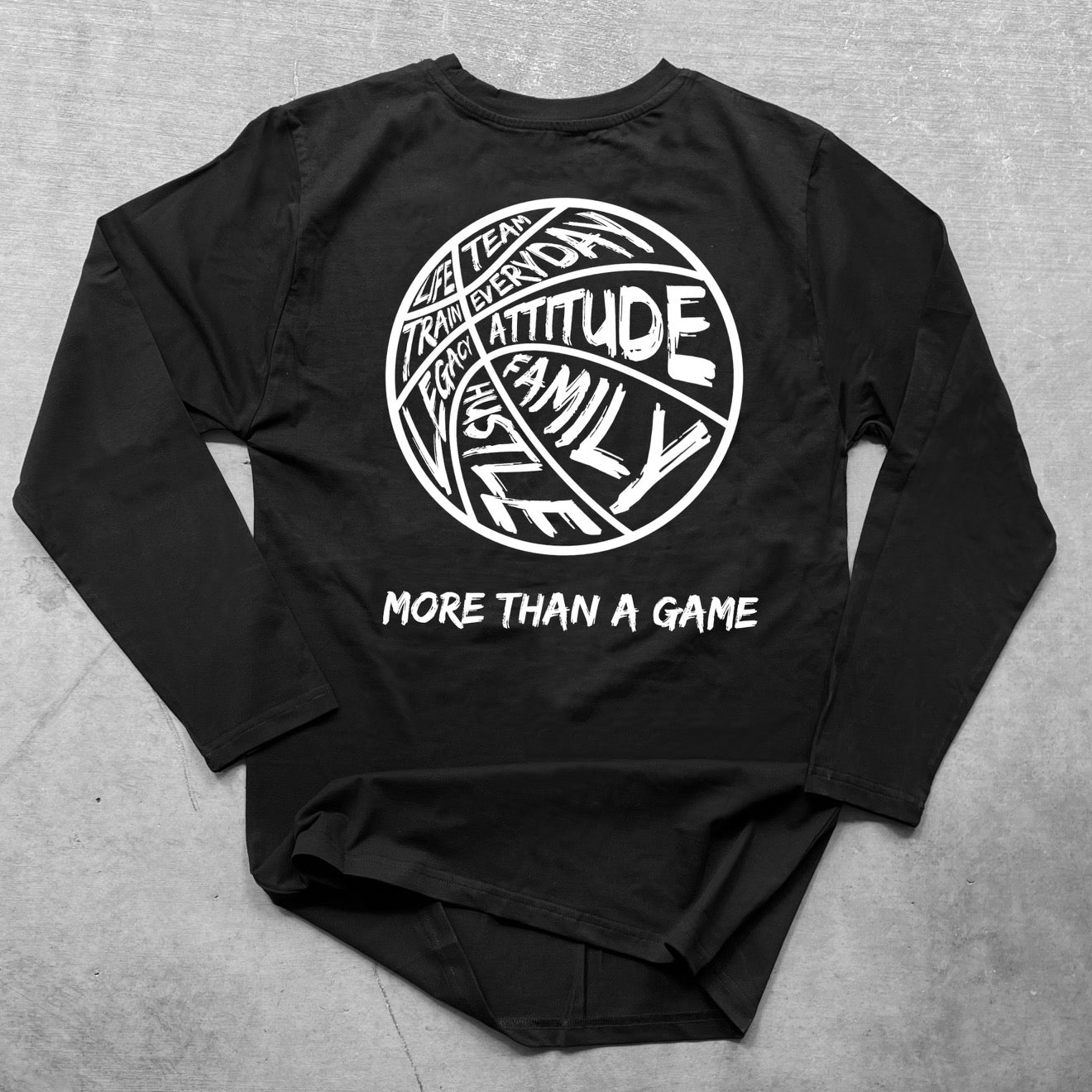 "More Than A Game" Long Sleeve - Black - Youth