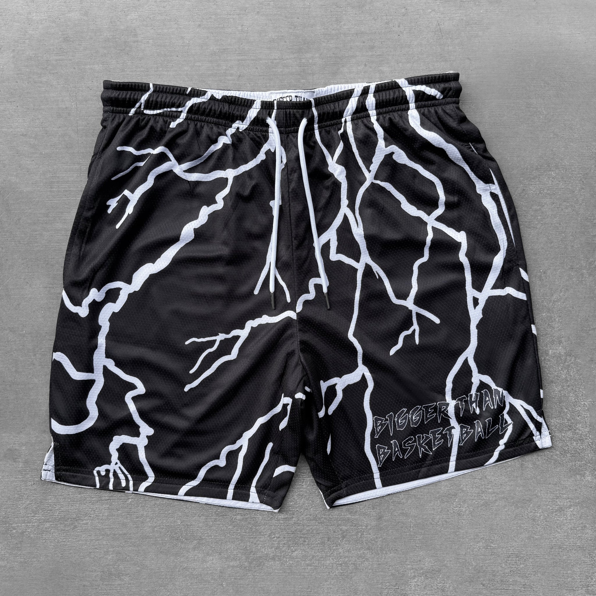Lightning Strike - Shorts - Black – Bigger Than Basketball