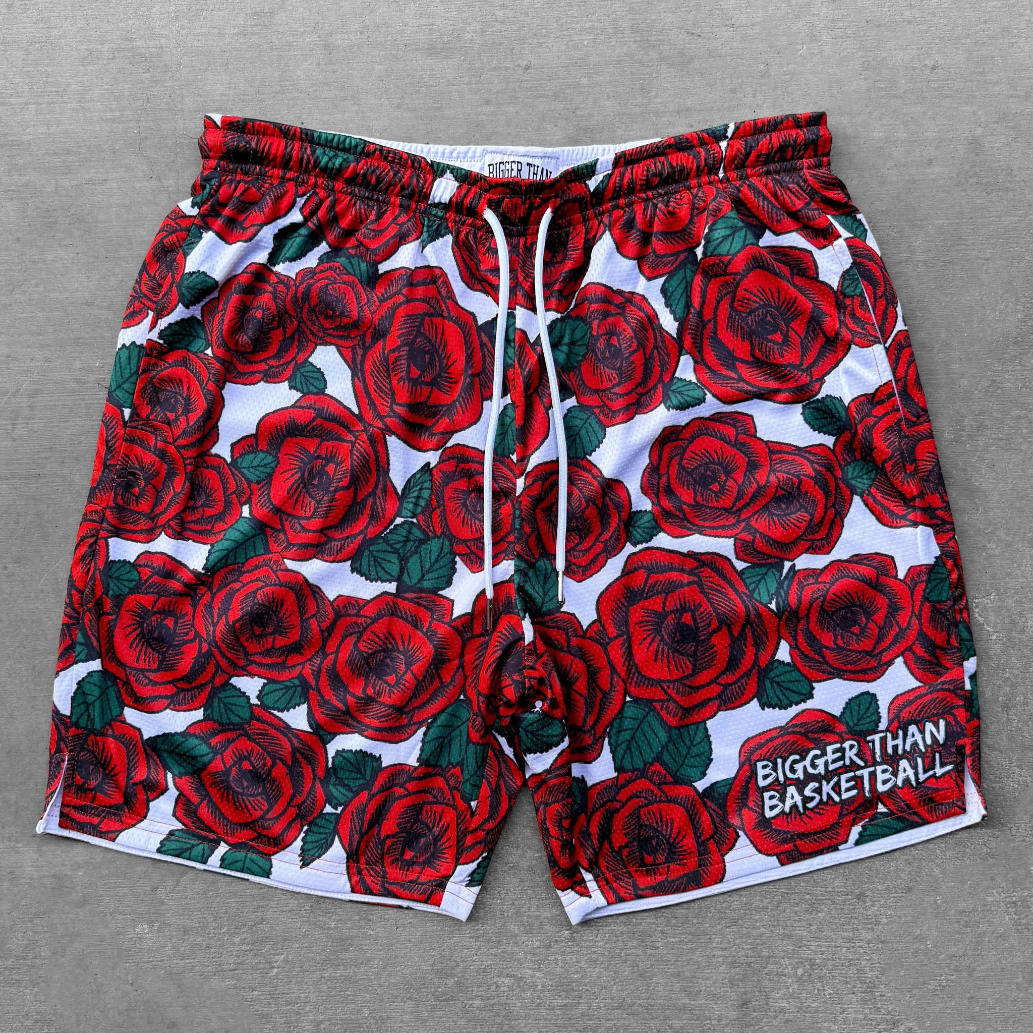 Rose Garden - Shorts - White – Bigger Than Basketball