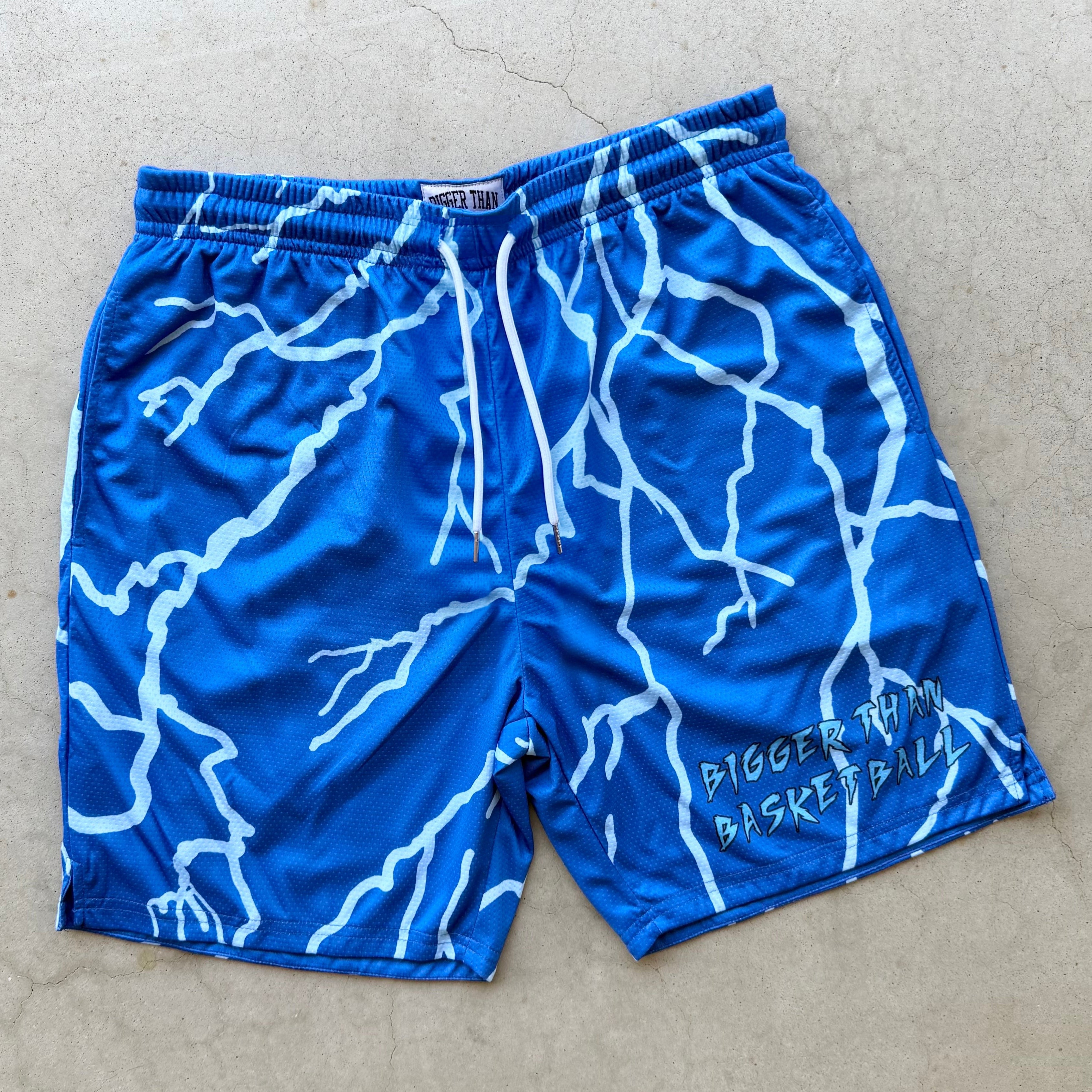 Lightning Strike - Shorts - Blue
